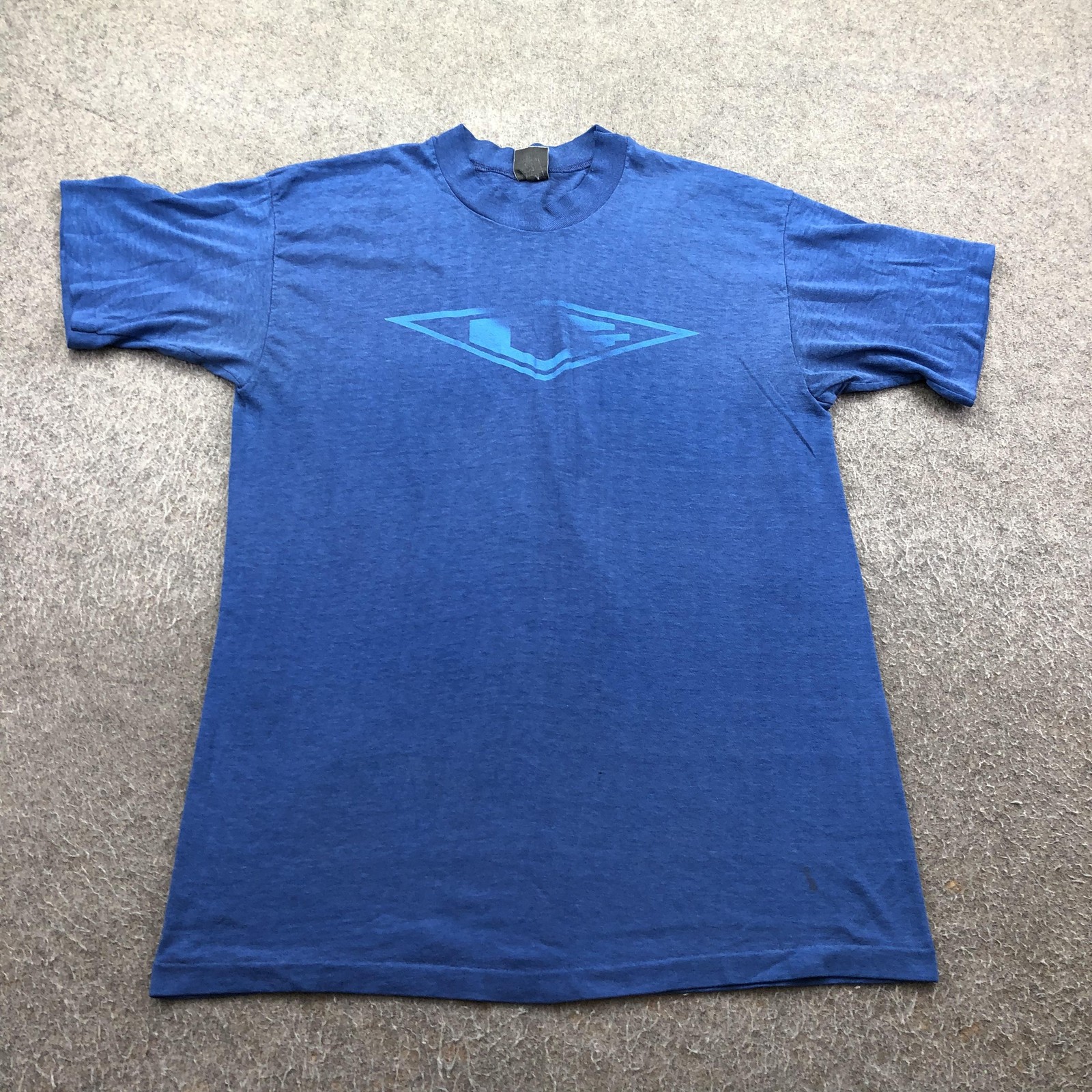 Vintage 1980s Shirt Mens Medium Blue Motivational Slogan I Do More Too