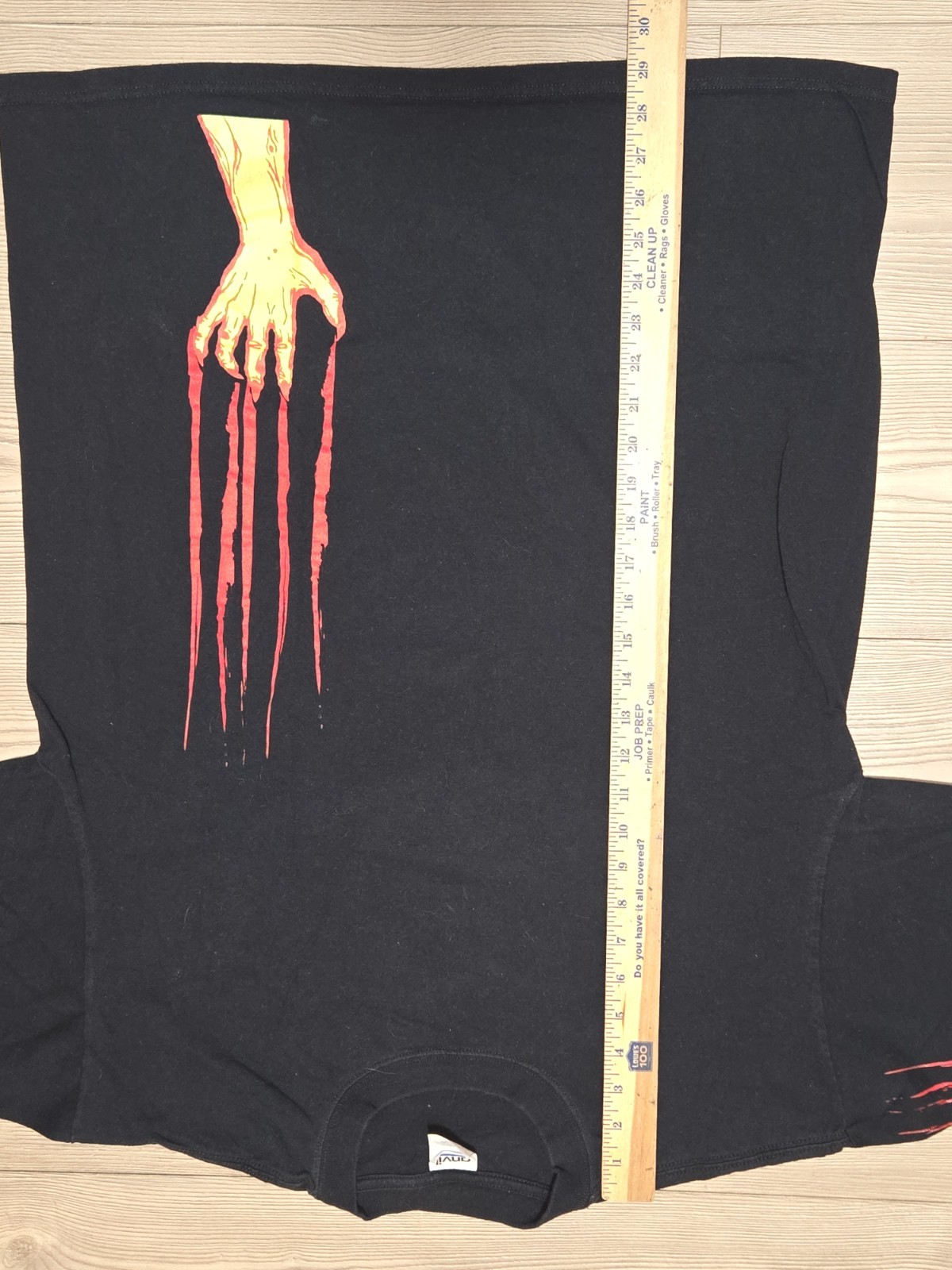 Vintage Anvil Shirt Bloody Hand Dragging Ameristar Casino Mens XL Black Movie