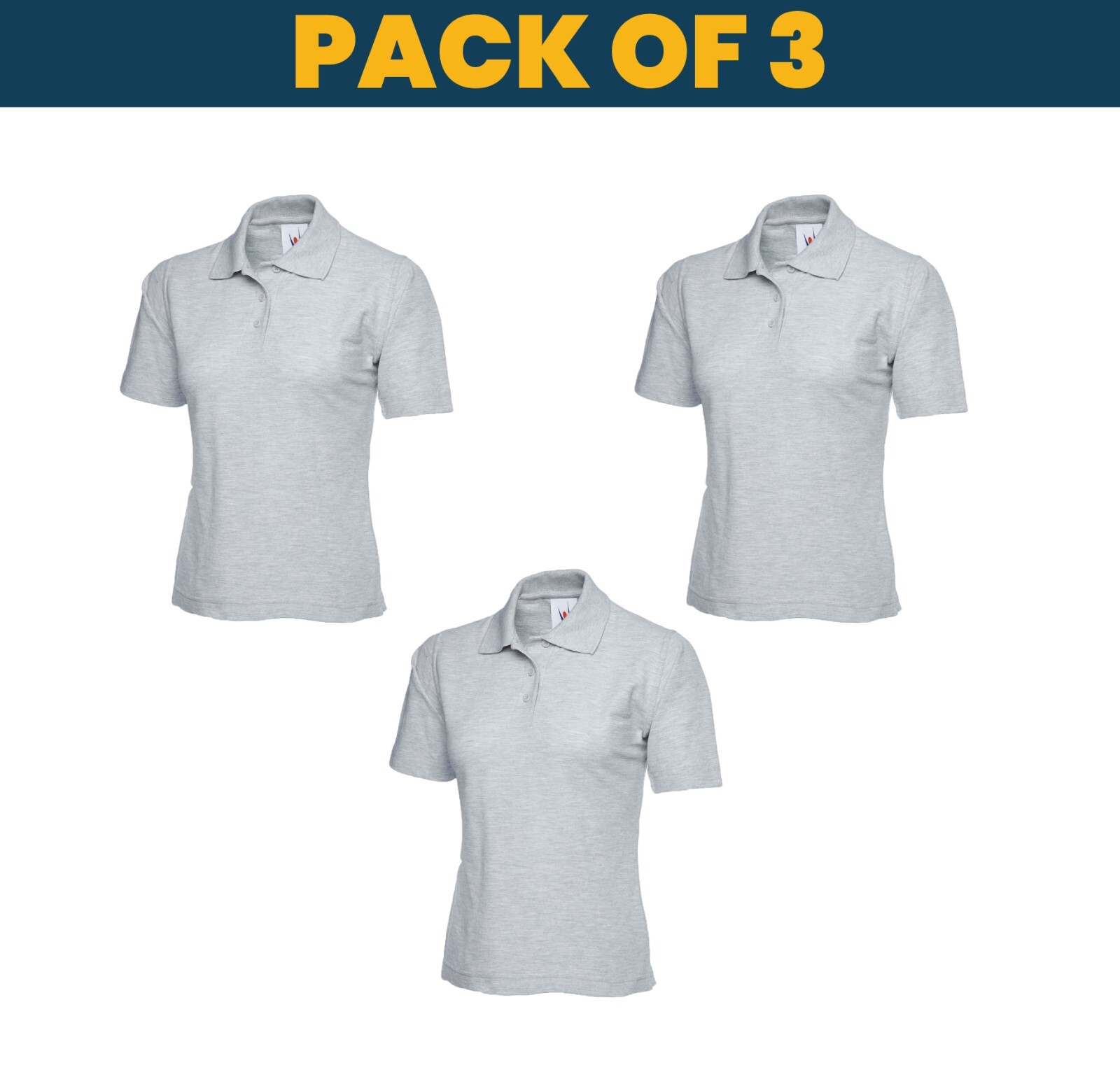 Pack of 3 & 5 Uneek Ladies Classic Polo shirt MULTI PACK workwear top UC106