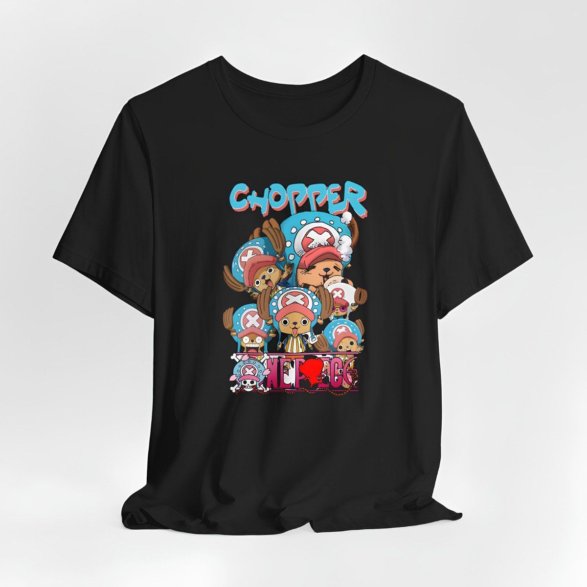 Chopper Collage T-Shirt | One Piece Doctor Anime Tee | Tony Tony Chopper Cute