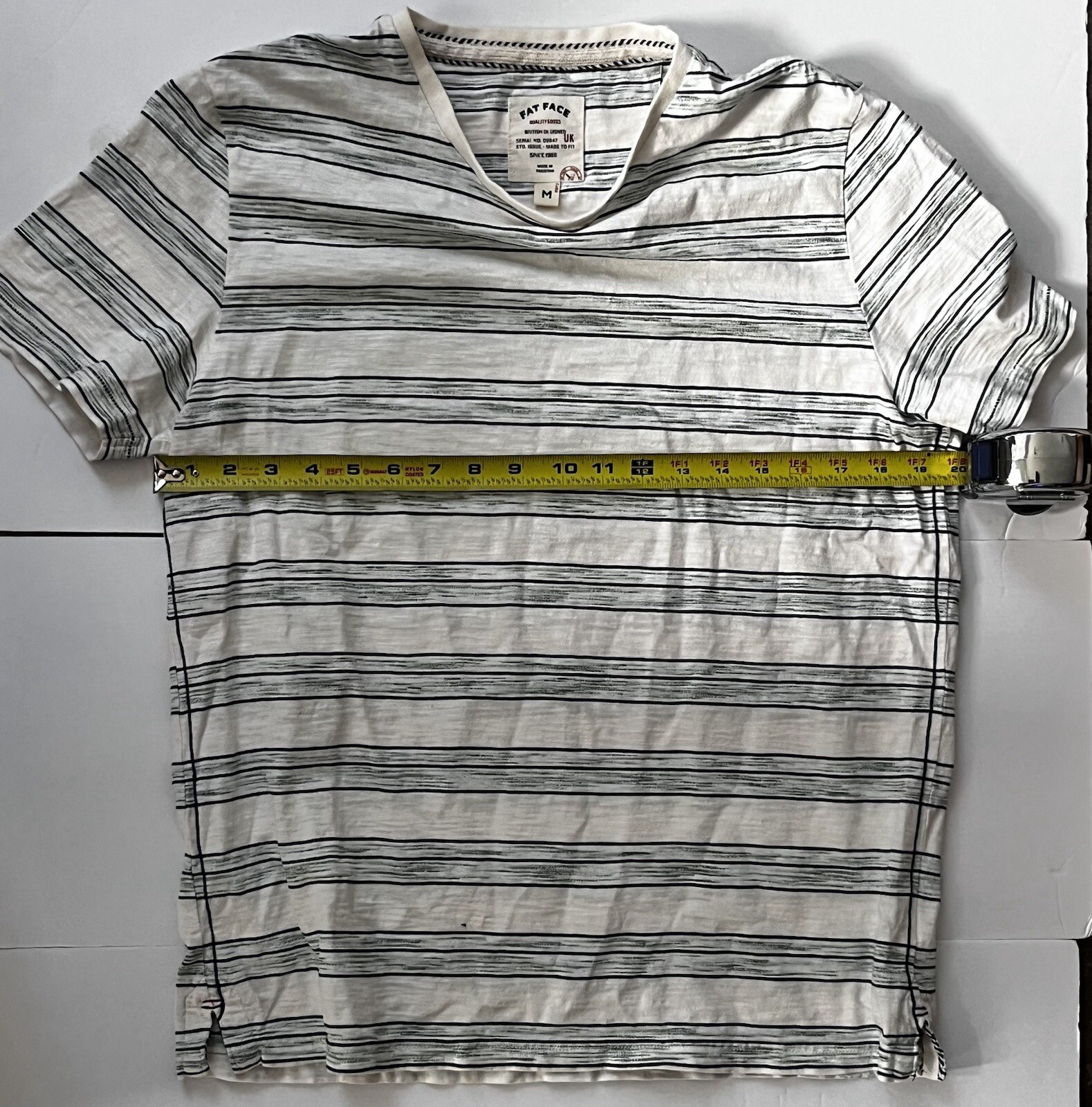 Men’s Fat Face Striped T-Shirt Size Medium