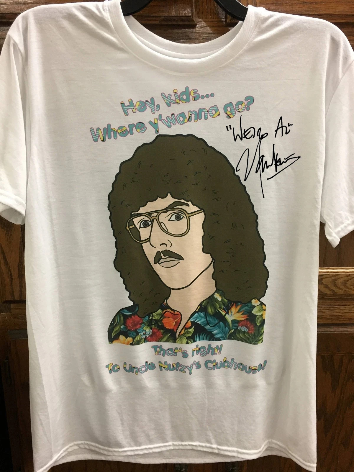 Vtg WEIRD AL YANKOVIC Signature Heavy Cotton Men Women White S-5XL Shirt