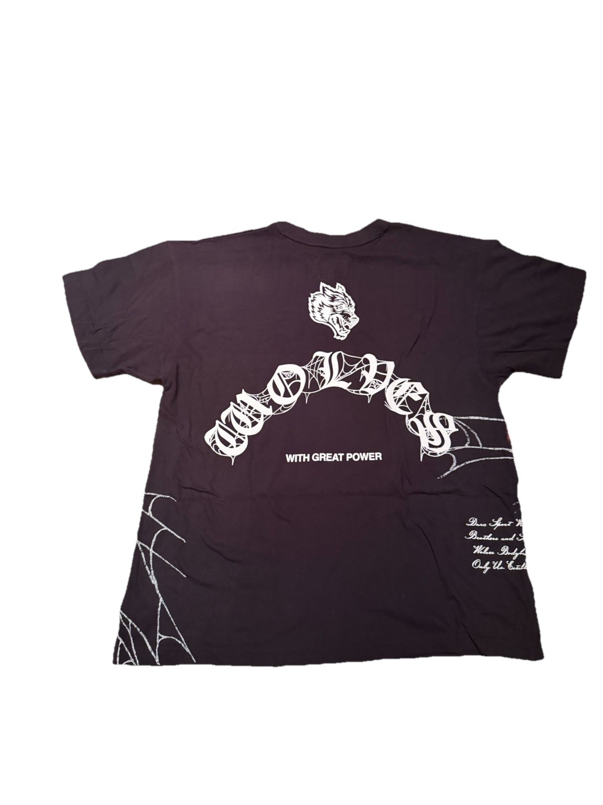 Darc Sport Marvel negative spider man collab side by side tee, Size L. Brand new