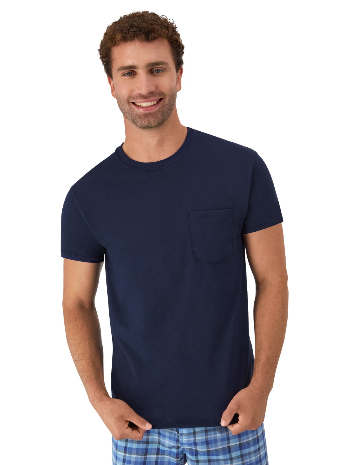 6 Pack Hanes Men’s Value Pack Assorted Pocket T-Shirt Undershirts Size S – 3XL