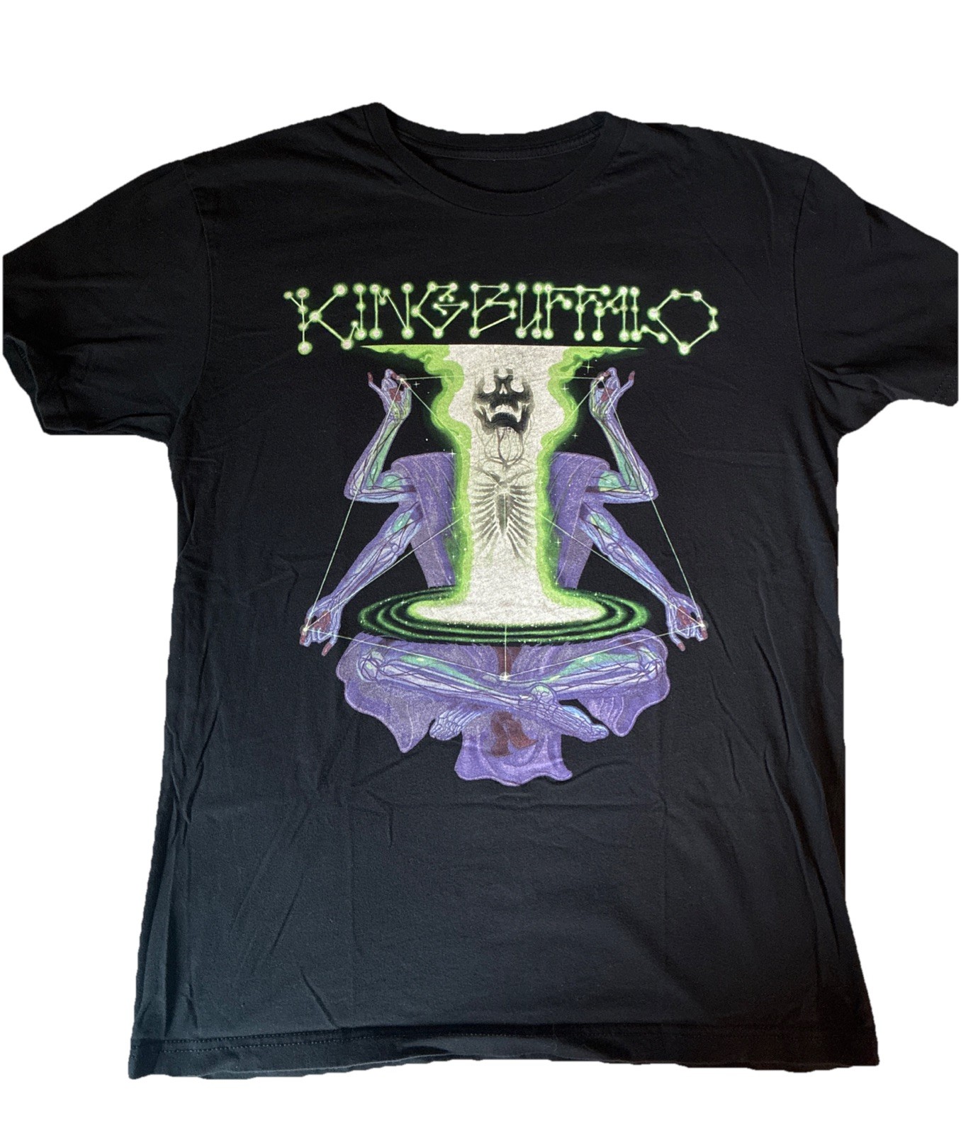 King Buffalo Third Eye Medium t-shirt unisex Zen Buddha Yoga
