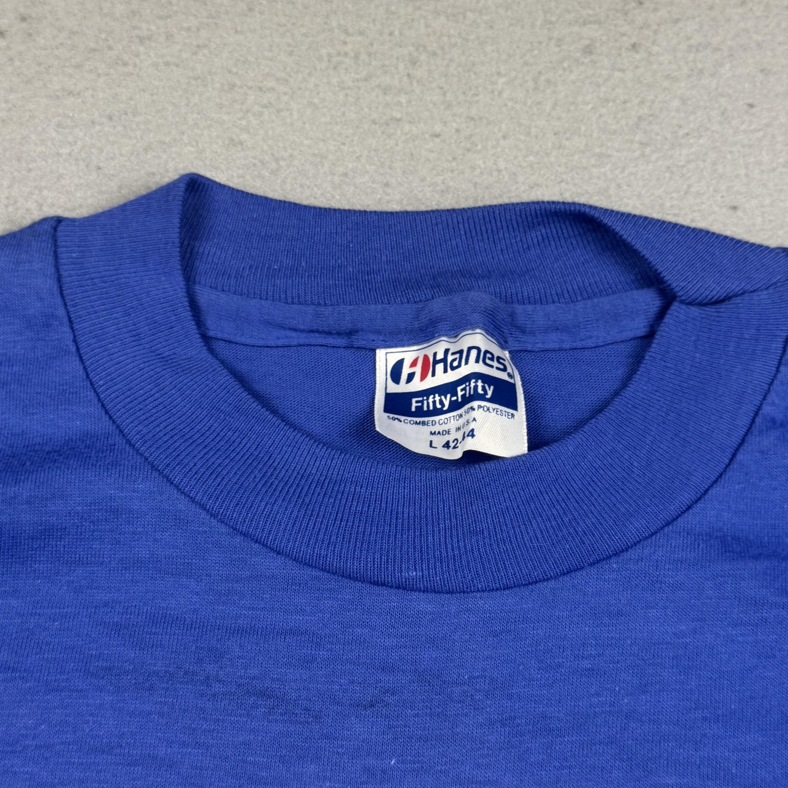 Vintage Skydiving Shirt Mens Large Blue The Legal High Graphic Hanes USA 90s