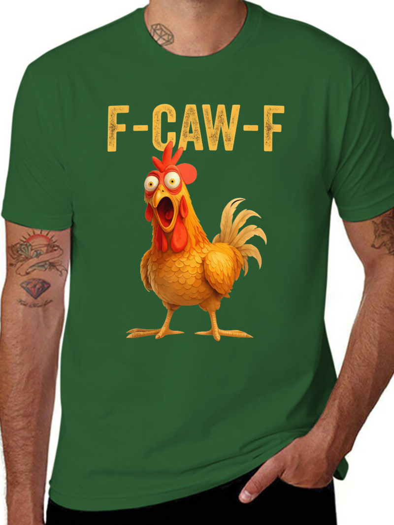 Cotton Unisex Funny F-Caw-F Chicken shirts, FCAWF Chicken T-Shirt