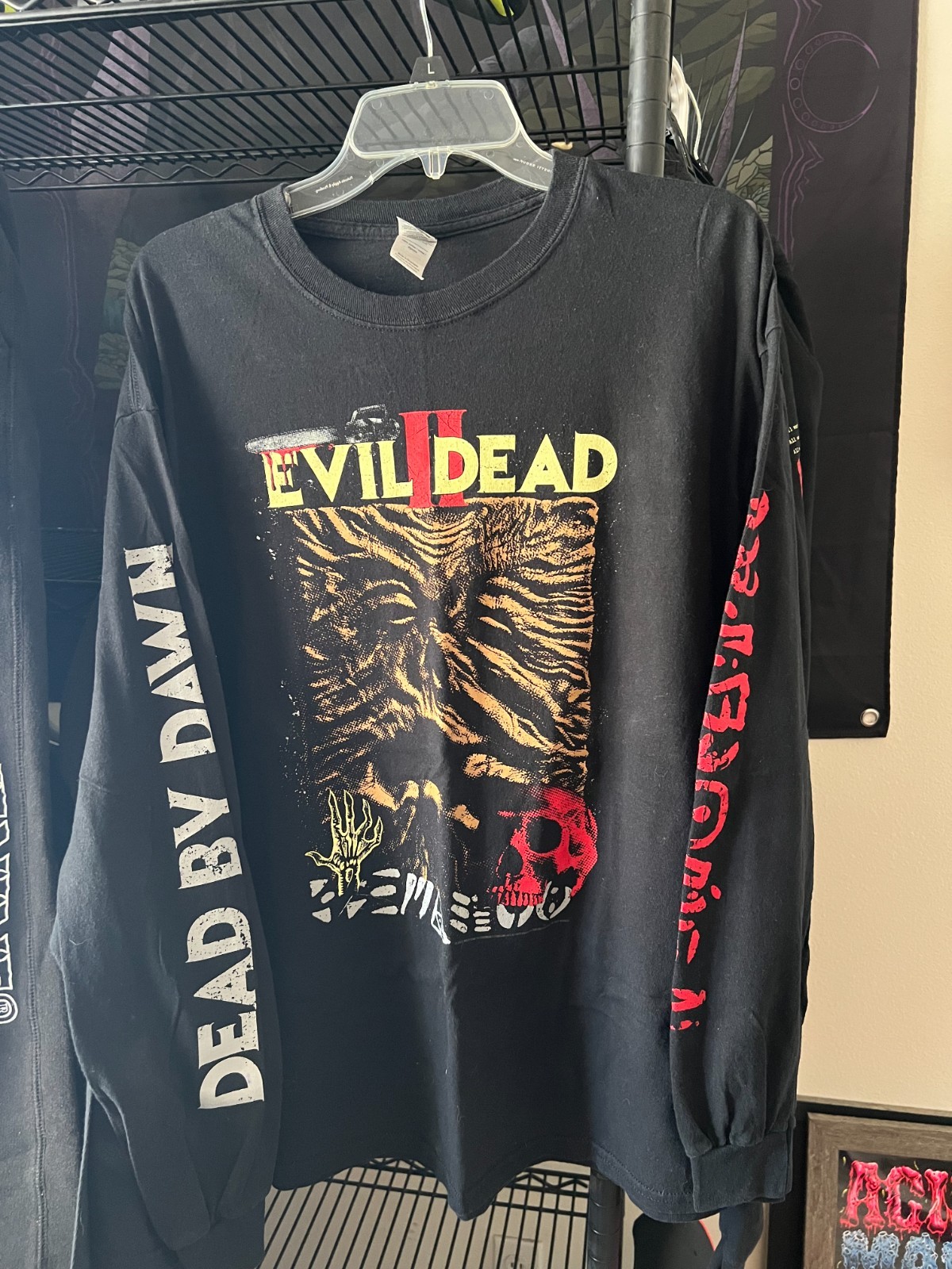 Graveyard Goods Evil Dead 2 Rare OOP Men’s XL Longsleeve