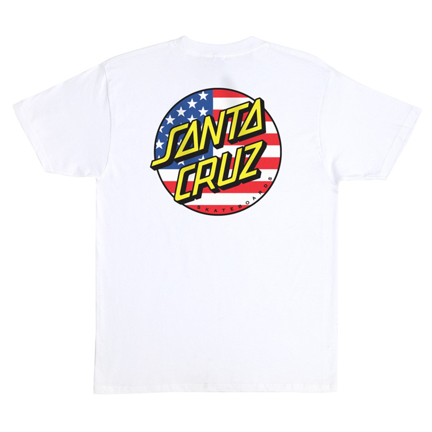 Santa Cruz Skateboards Shirt July 4th Dot V2 White