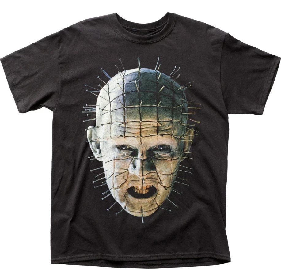 Hellraiser Pinhead Close Up Mens T Shirt Horror Movie Classic Tee New Black