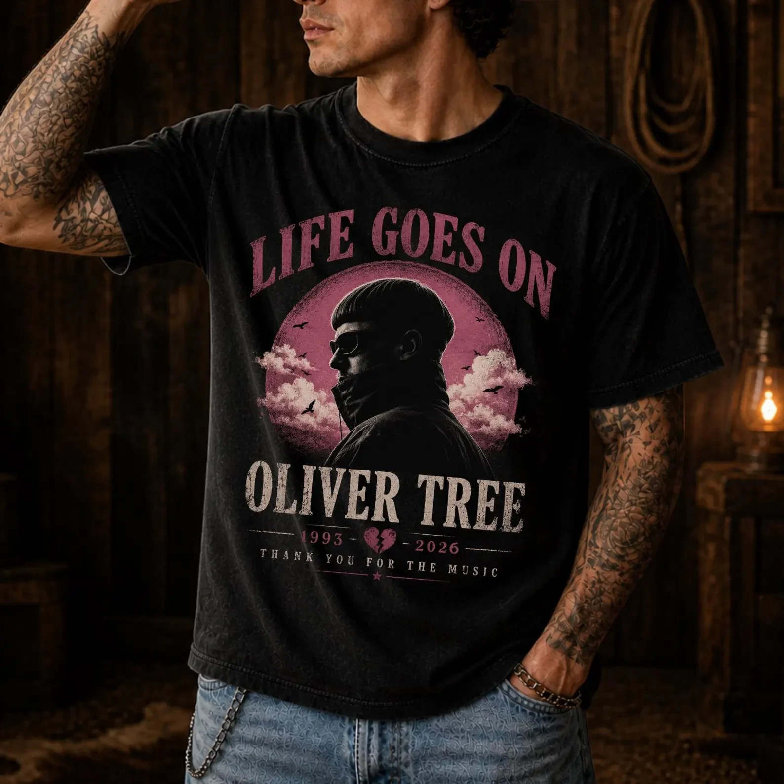 Life Goes On Shirt, Oliver Tree Tribute Tee, Memorial T Shirt