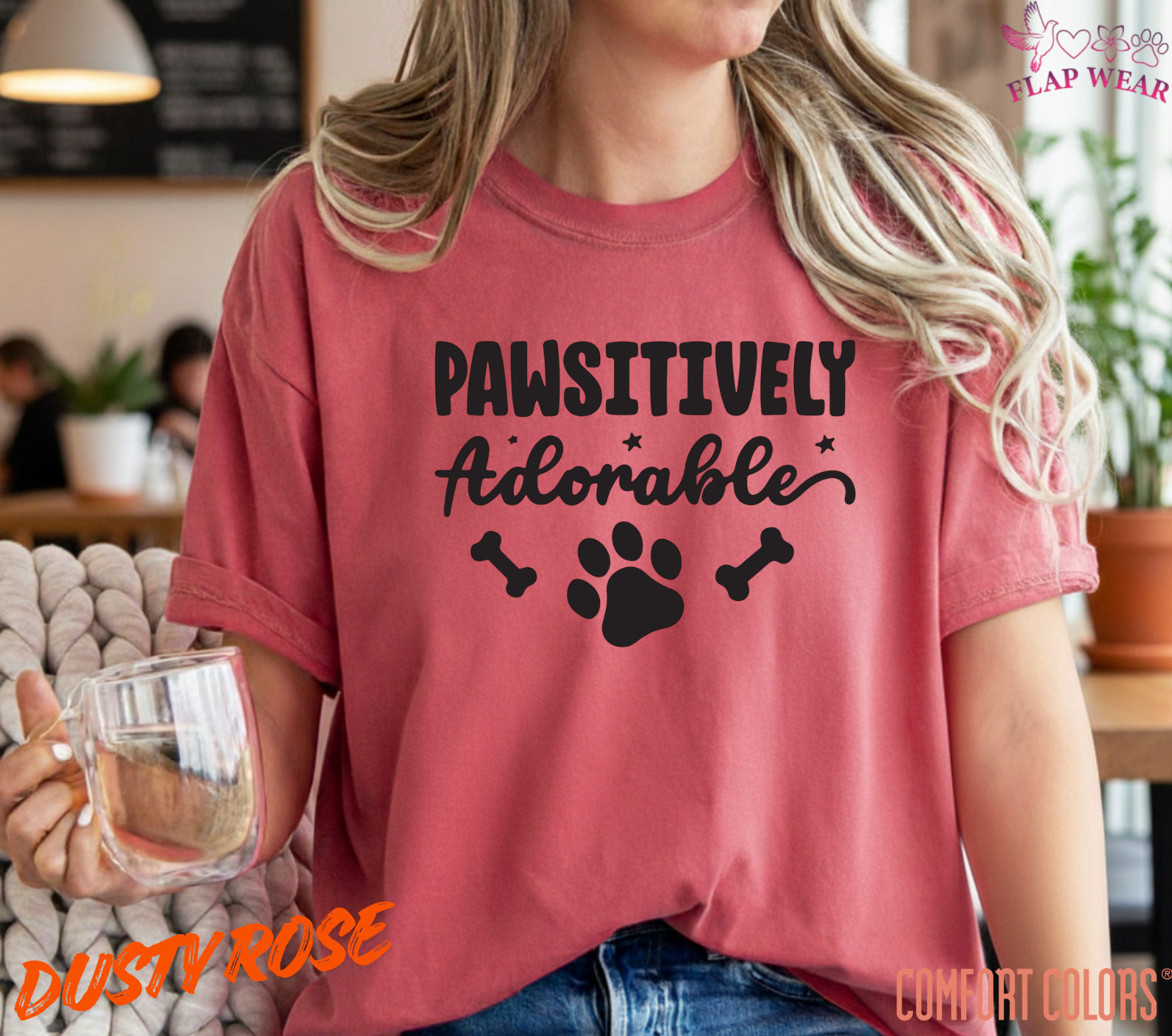 Unisex Pawsitively Adorable Dog Paw Print T-Shirt – Cute Pet Lover Graphic Tee