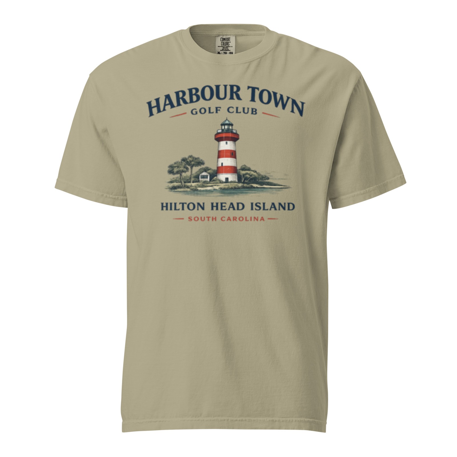Harbour Town Golf Shirt Comfort Colors Hilton Head Lighthouse Tee