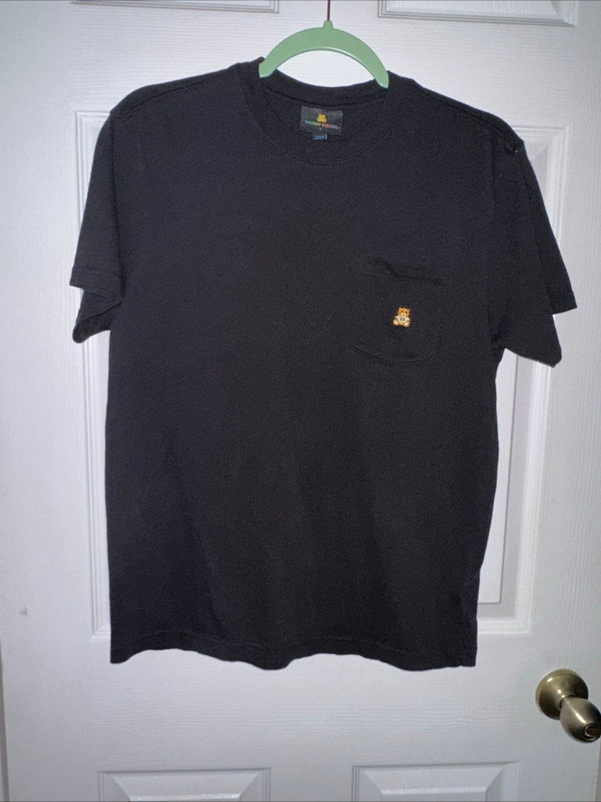 Teddy Fresh T Shirt Men’s Size S Black Short Sleeve Streetwear Pocket Tee