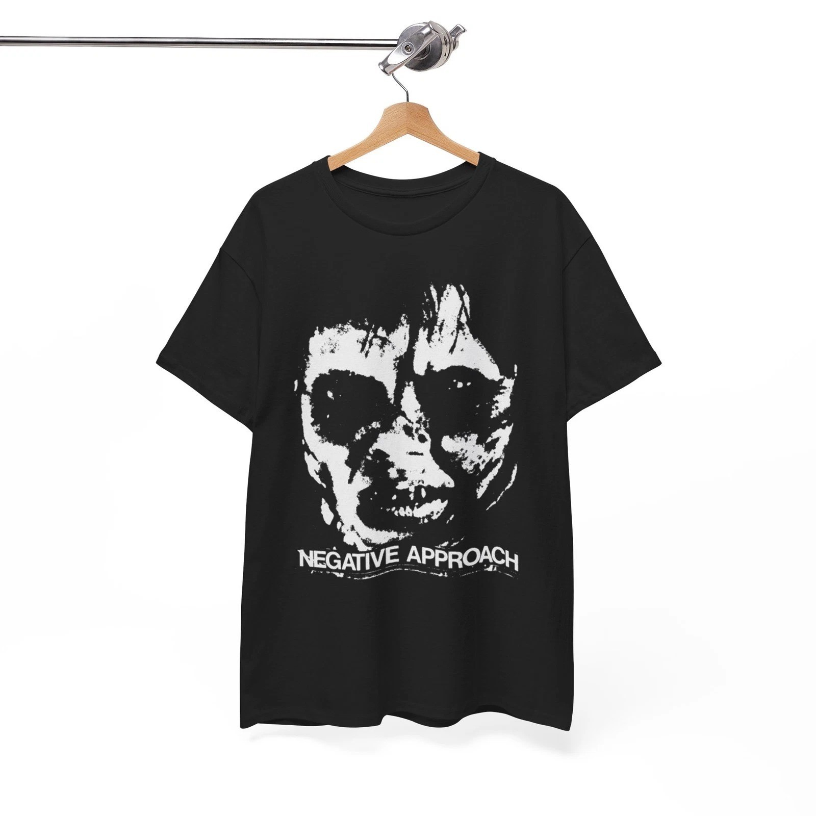 Negative Approach Hardcore Punk Band Black T-shirt S-5XL Q4124