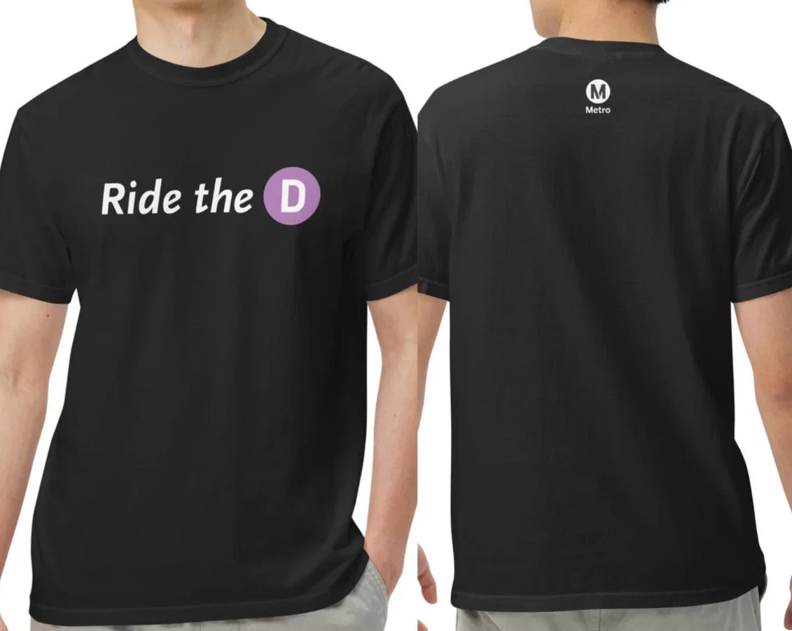 L.A. Metro’S D Line Ride The D T-Shirt