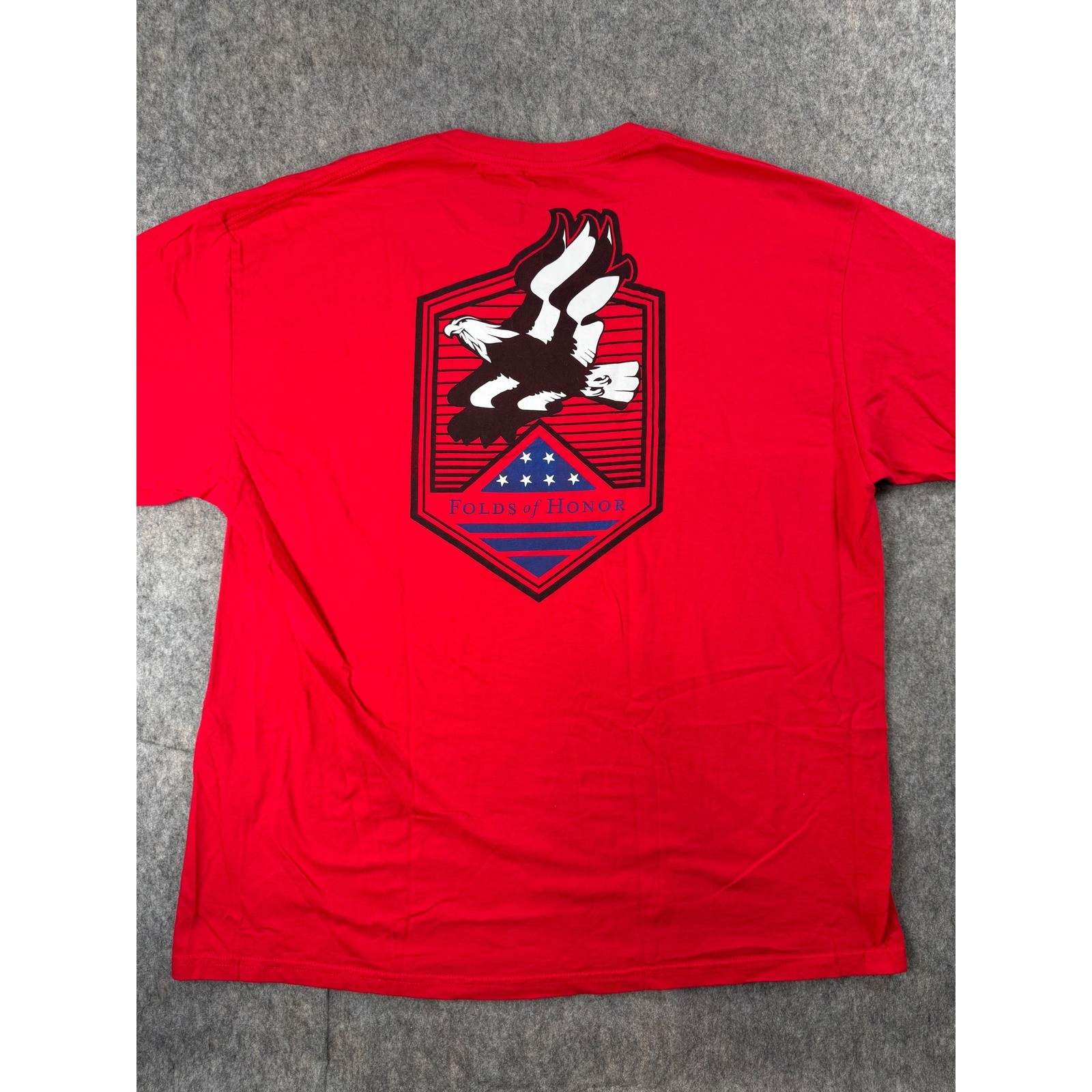 5.11 Tactical Mens Folds of Honor Eagle Graphic T-Shirt Red 2XL Cotton