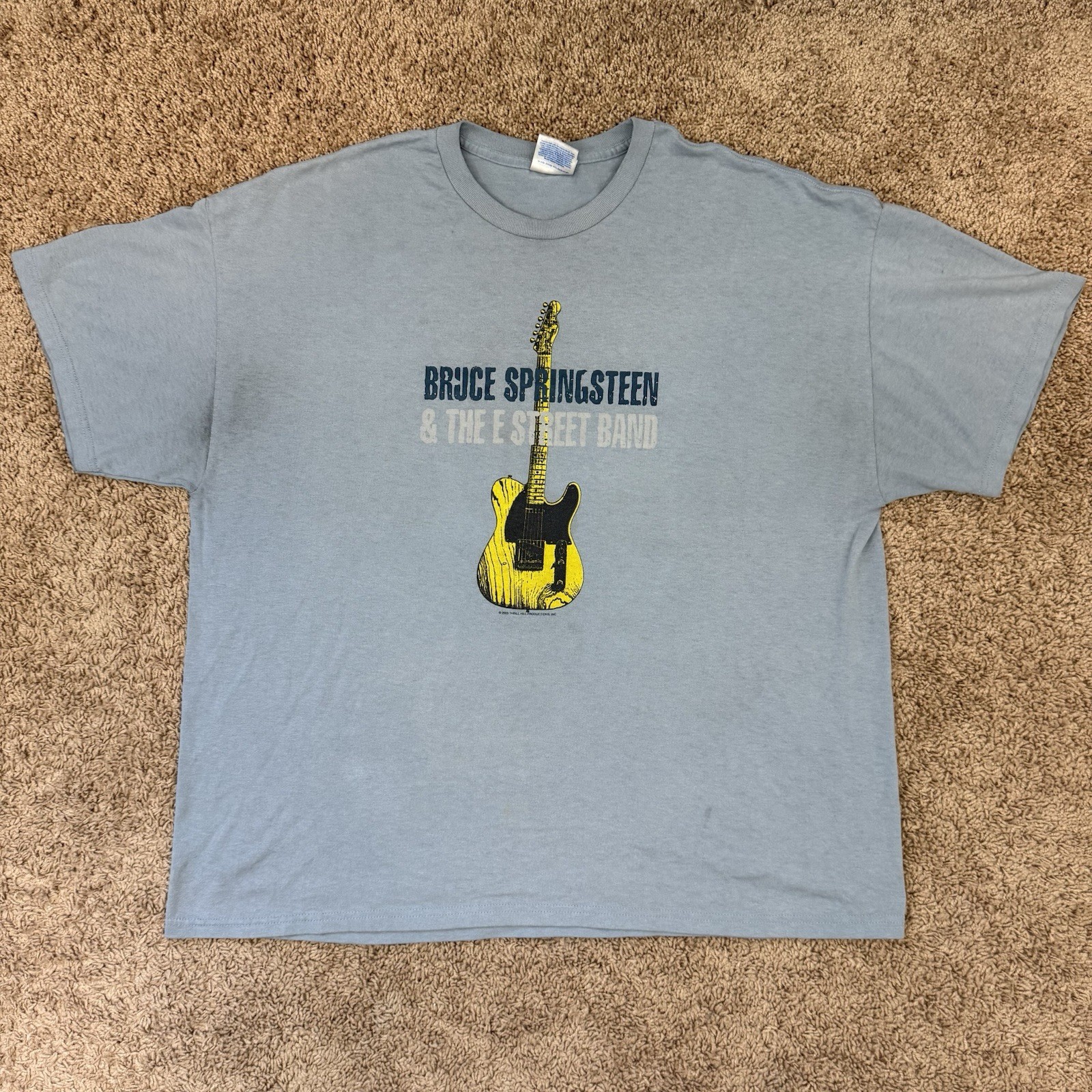 Vintage Bruce Springsteen and The E Street Band Shirt XXL 2XL Blue Concert 2003