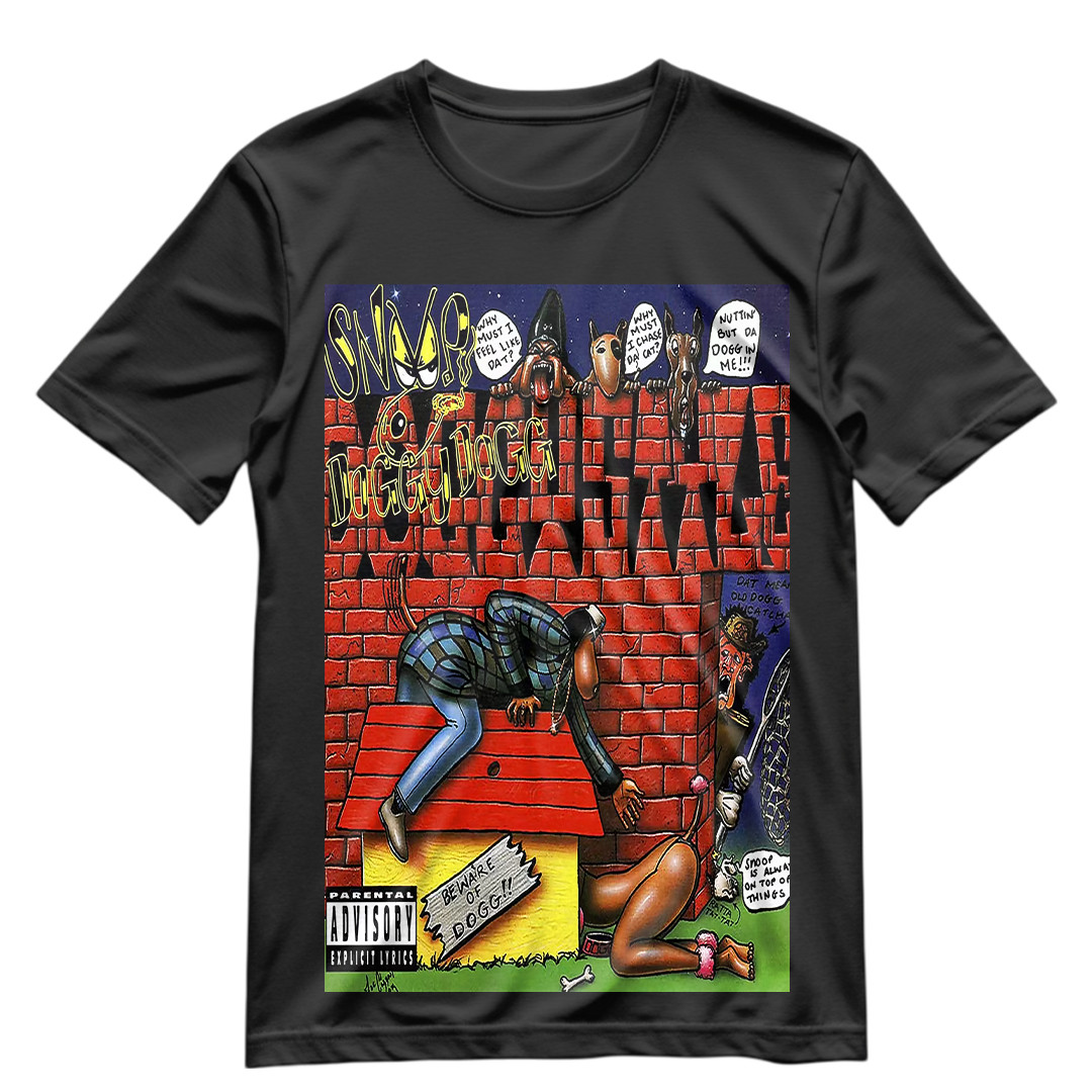 Snoop Dogg T Shirt Doggystyle Vinyl CD Cover Big 11 x 17″ Front Graphic S-XXXL
