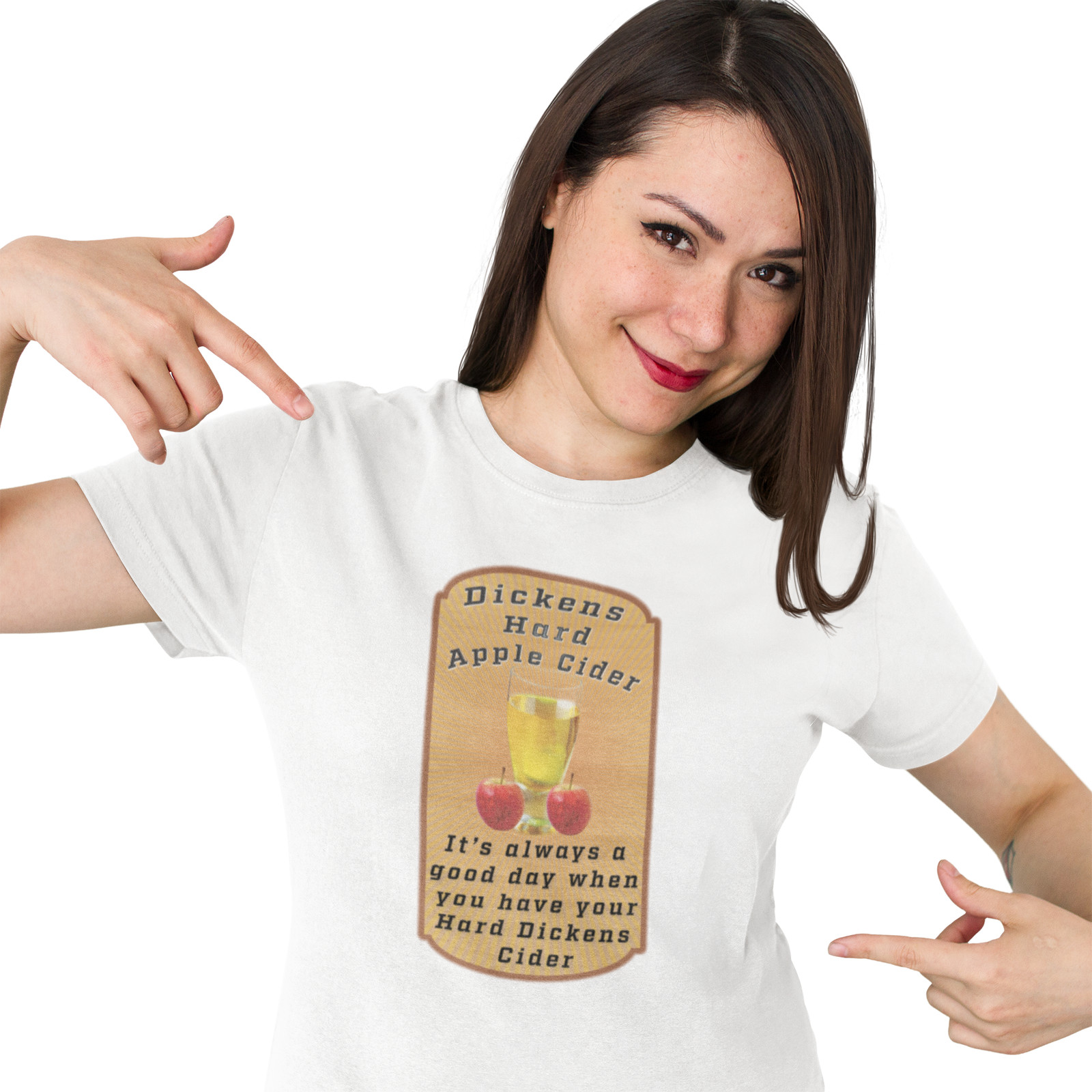 Dickens Hard Apple Cider. Funny sarcastic raunchy gift for him dad her friend
