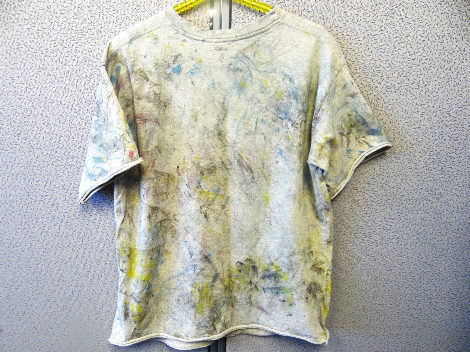 Buddhist Punk Distressed Gray/multi Color T-shirt
