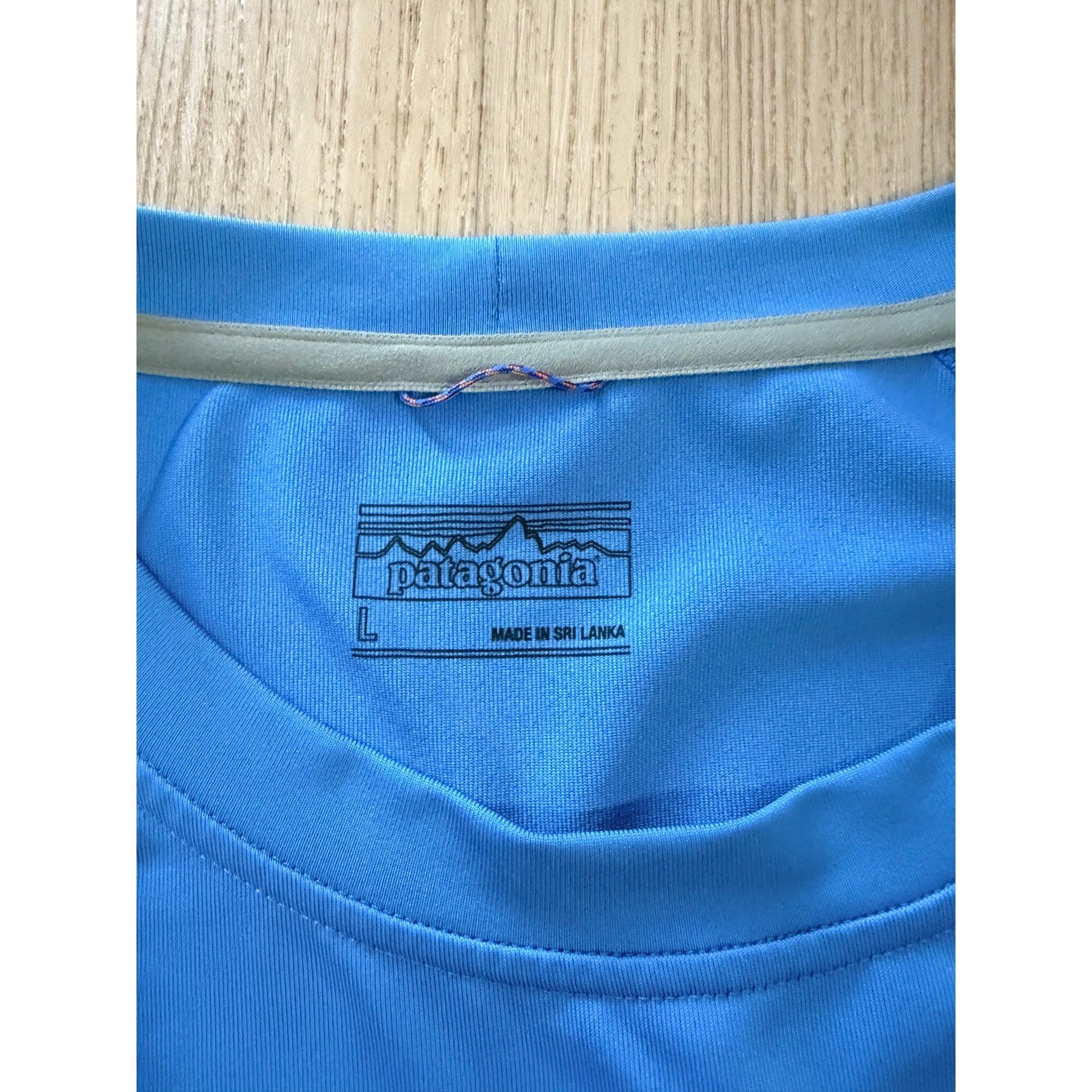 Patagonia Men’s Long Sleeve Blue Spandex Jersey Shirt Sz L