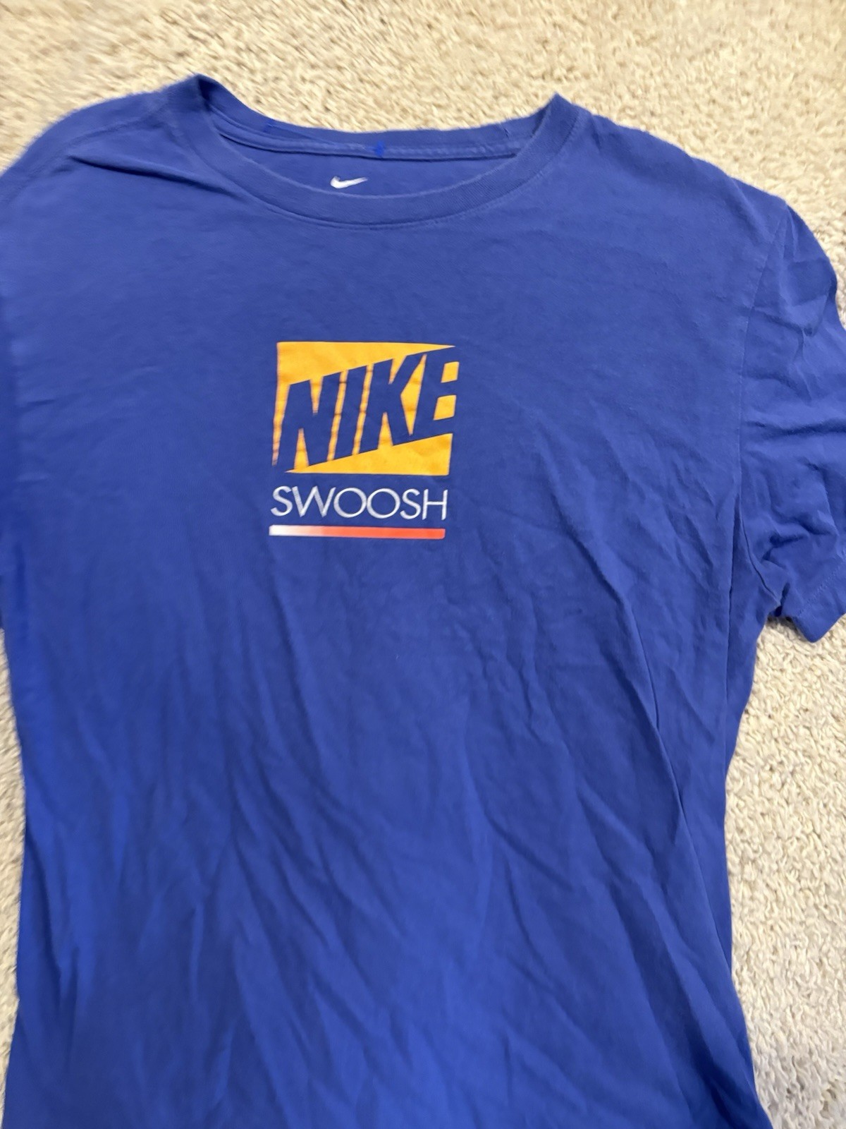 Nike shirt adult medium blue short sleeve crewneck casual workout men