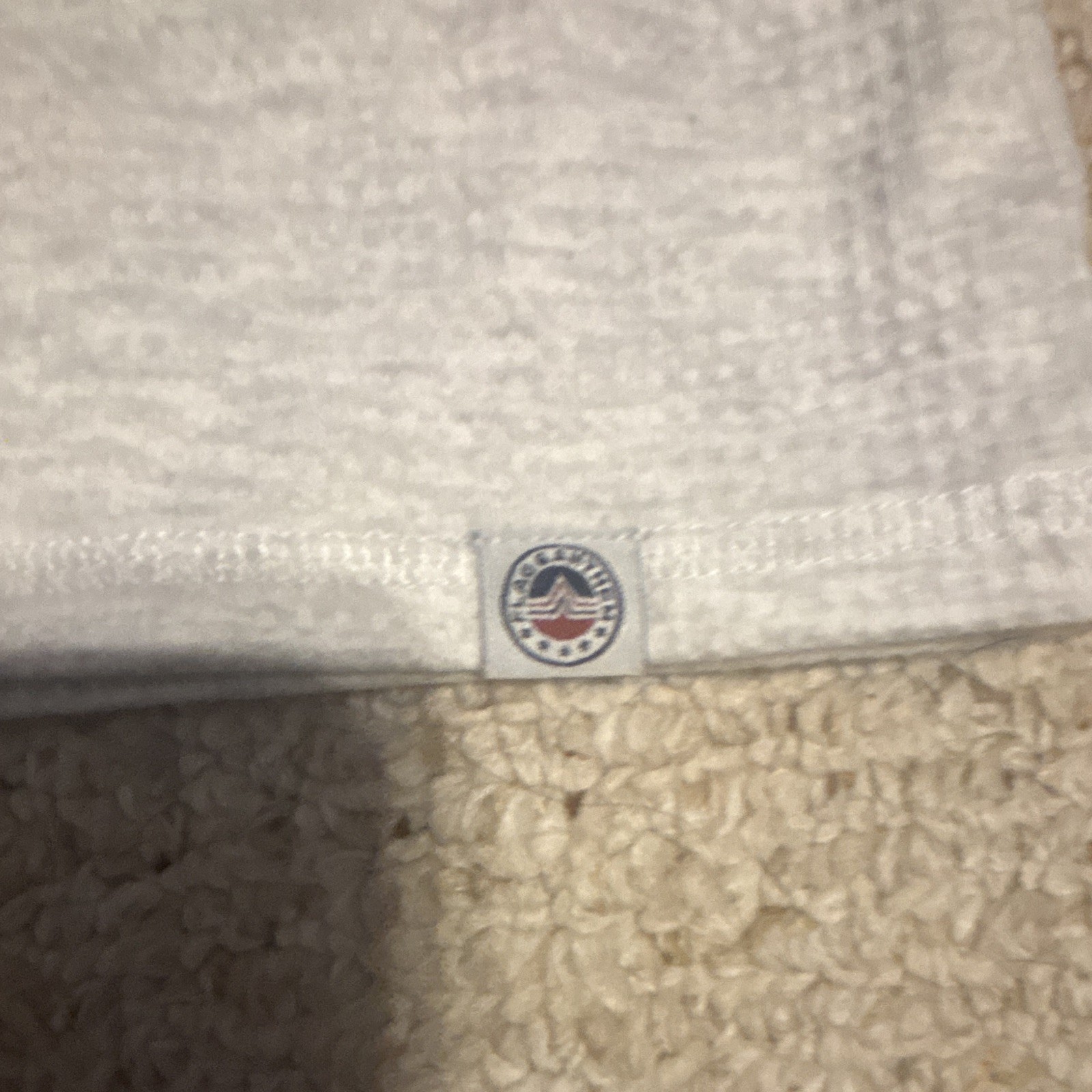 Flag & Anthem Men’s White Solid Knit Henley Long Sleeve Button T-Shirt Size M