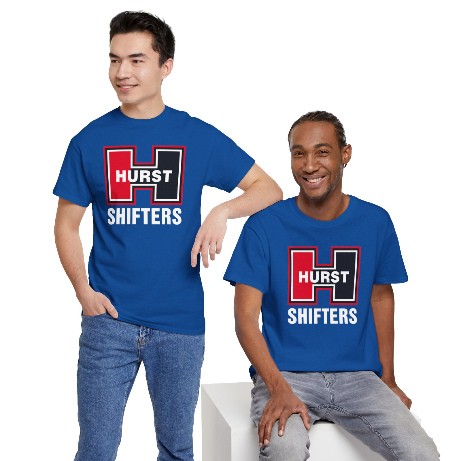 New Tee Shirt HURST Shifters Racing Logo Men’s T-Shirt American T-Shirt