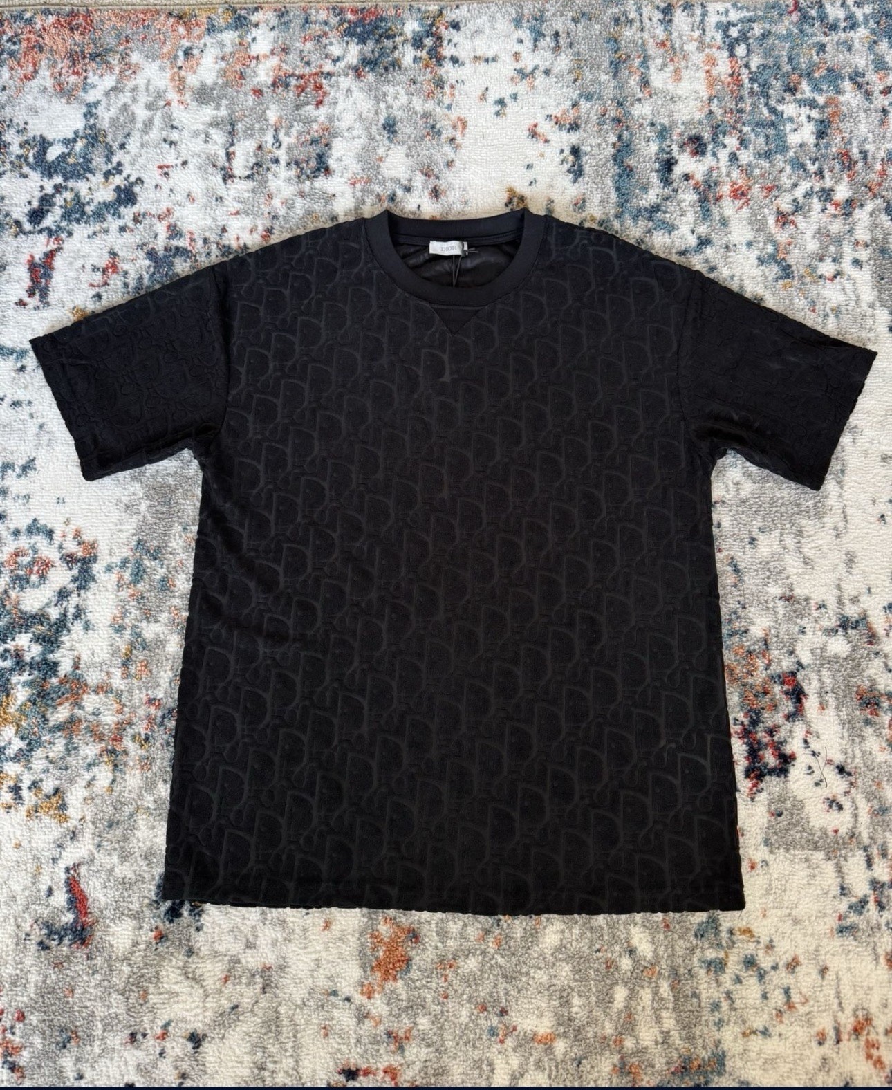 Dior Oblique Relaxed-Fit T-shirt/ Black – M