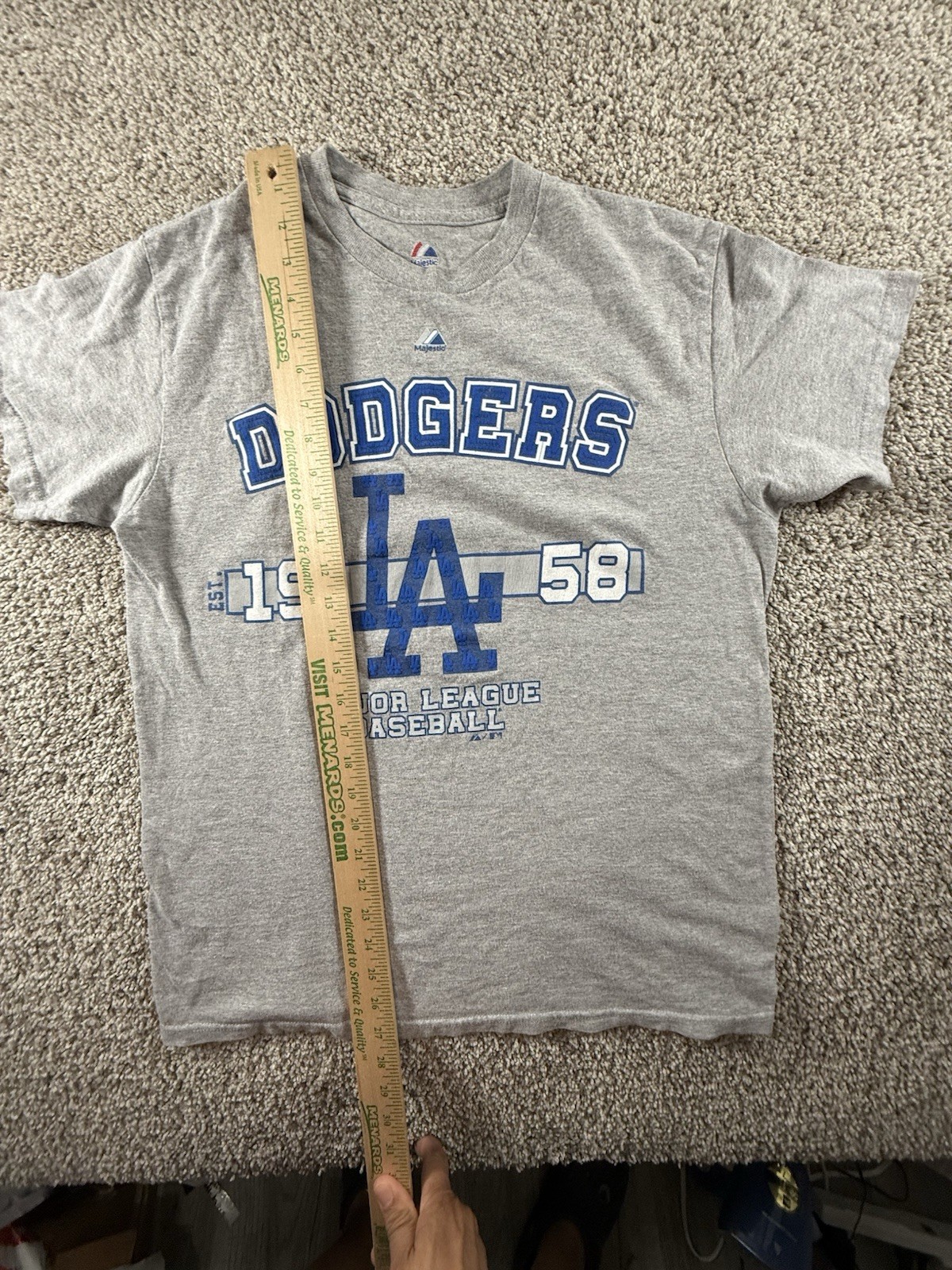 Los Angeles Dodgers MLB Majestic Mens T Shirt Medium Short Sleeve Graphic