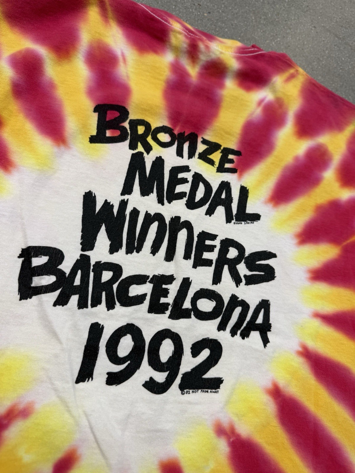 Vintage 1992 Lithuania Olympic Basketball Team Grateful Dead T-Shirt Size L