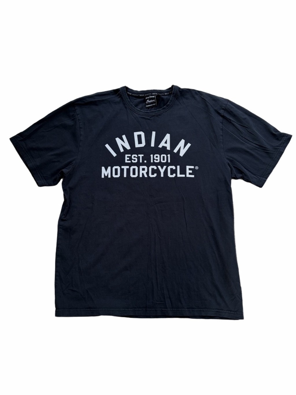 Indian Motorcycle Men’s Size Large Est. 1901 Black Logo T-Shirt