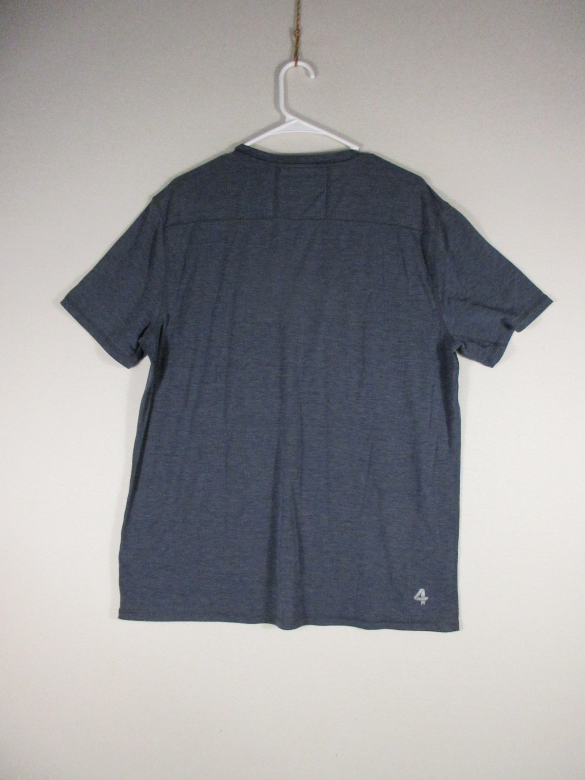 Peloton Mens Pull-On Fourlaps X T-Shirt Crew Neck Short Sleeve Size L Gray