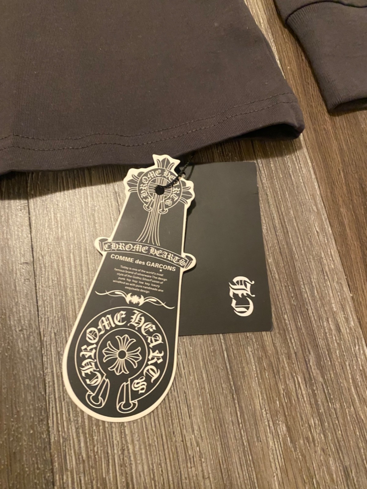 Chrome Hearts Tshirt Longsleeve Dark Grey Size Medium