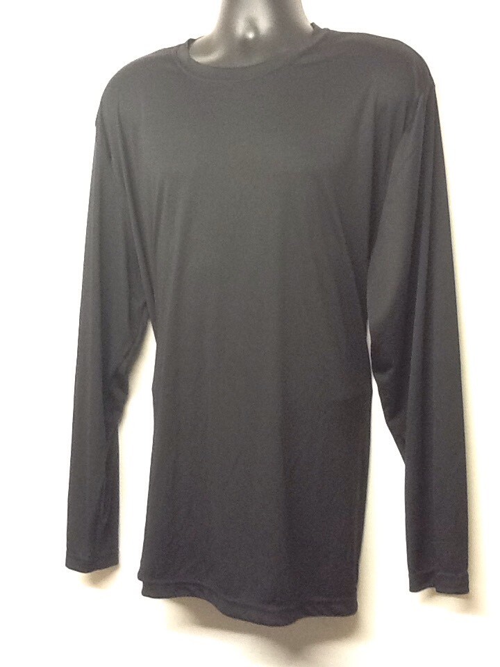 Sport-Tek Black LS Competitor Tee Breathable ST350LS Size 2XL SM1