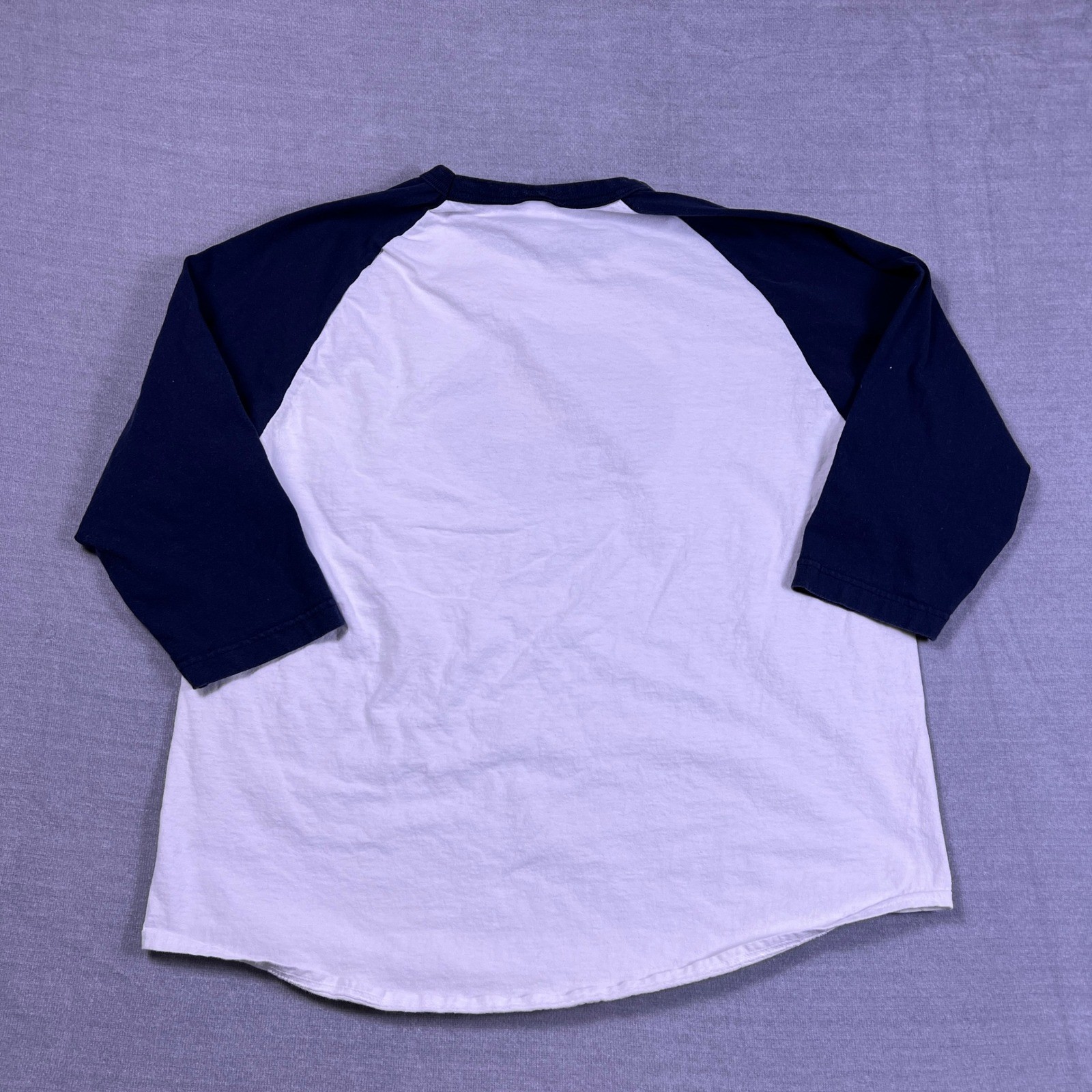 Badger Sport Cycles Gladiator Winery Baseball T-Shirt Mens Large White Blue
