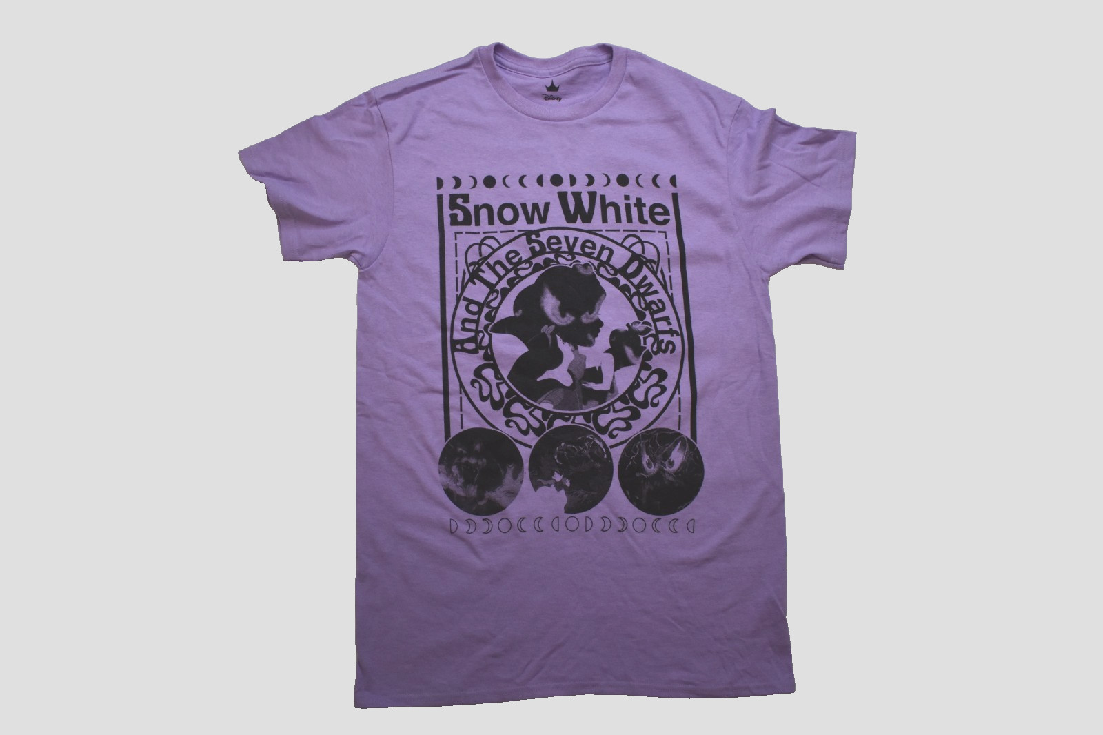 Disney Snow White And The Seven Dwarfs Mens Purple Shirt New Small