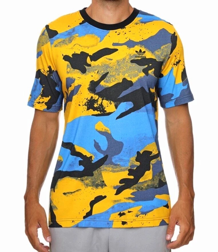 NEW ADIDAS ORIGINALS CAMO TREFOIL TEE Men’s SHIRT SIZE X-Small Patterns Vary