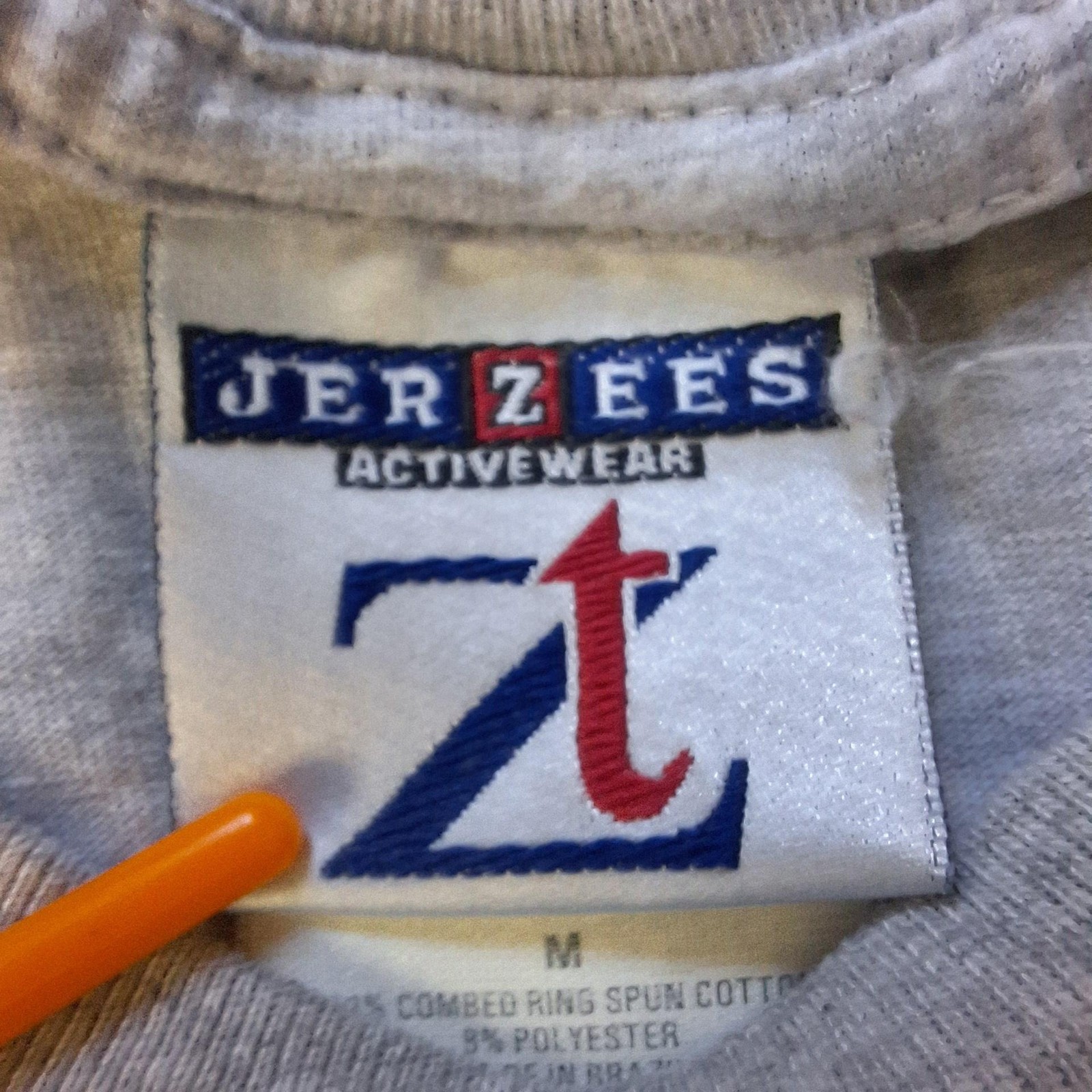 Morton Buildings Shirt Mens Medium Gray Long Sleeve Jerzees Workwear Slogan Tee