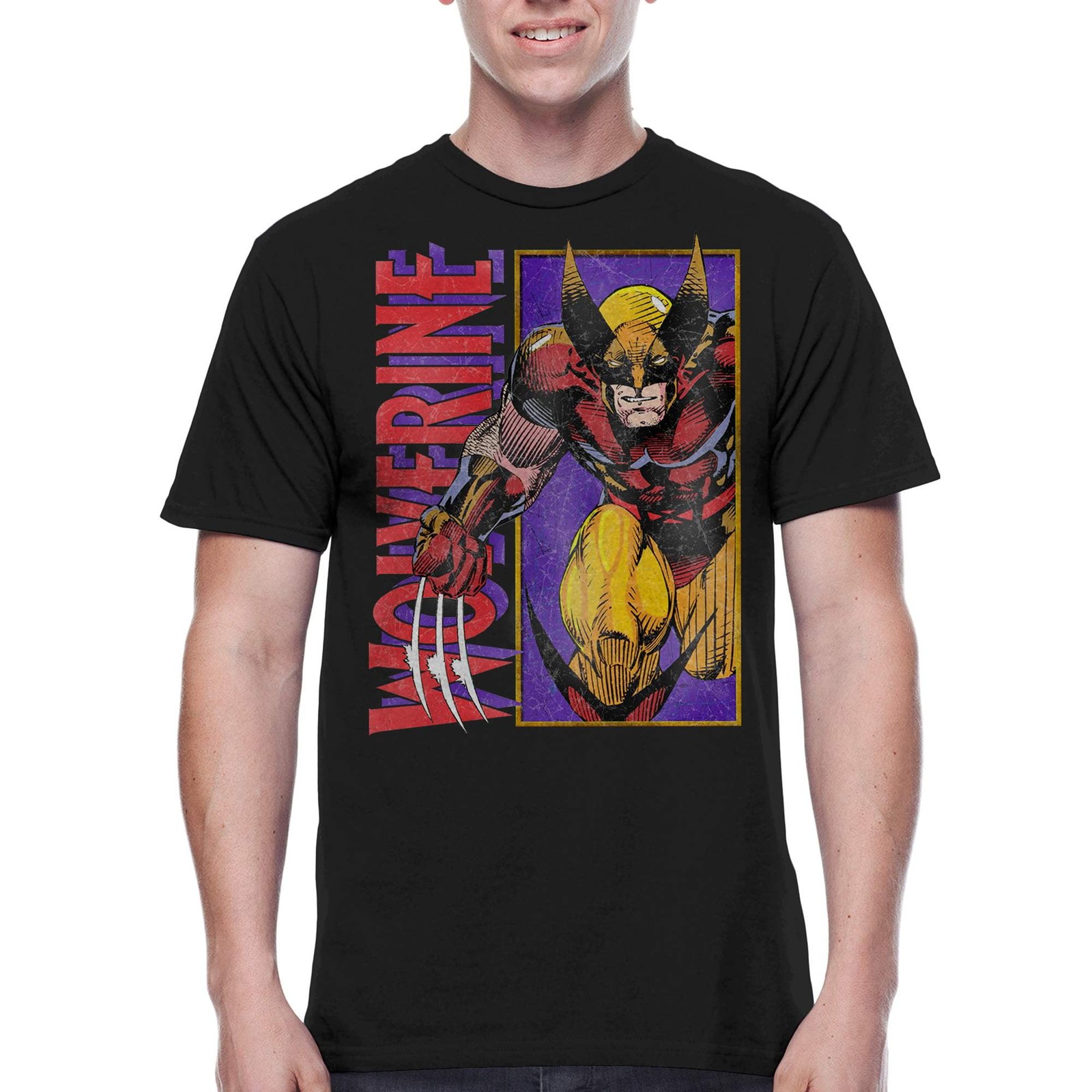 Marvel Wolverine Panel Bust T- Shirt New