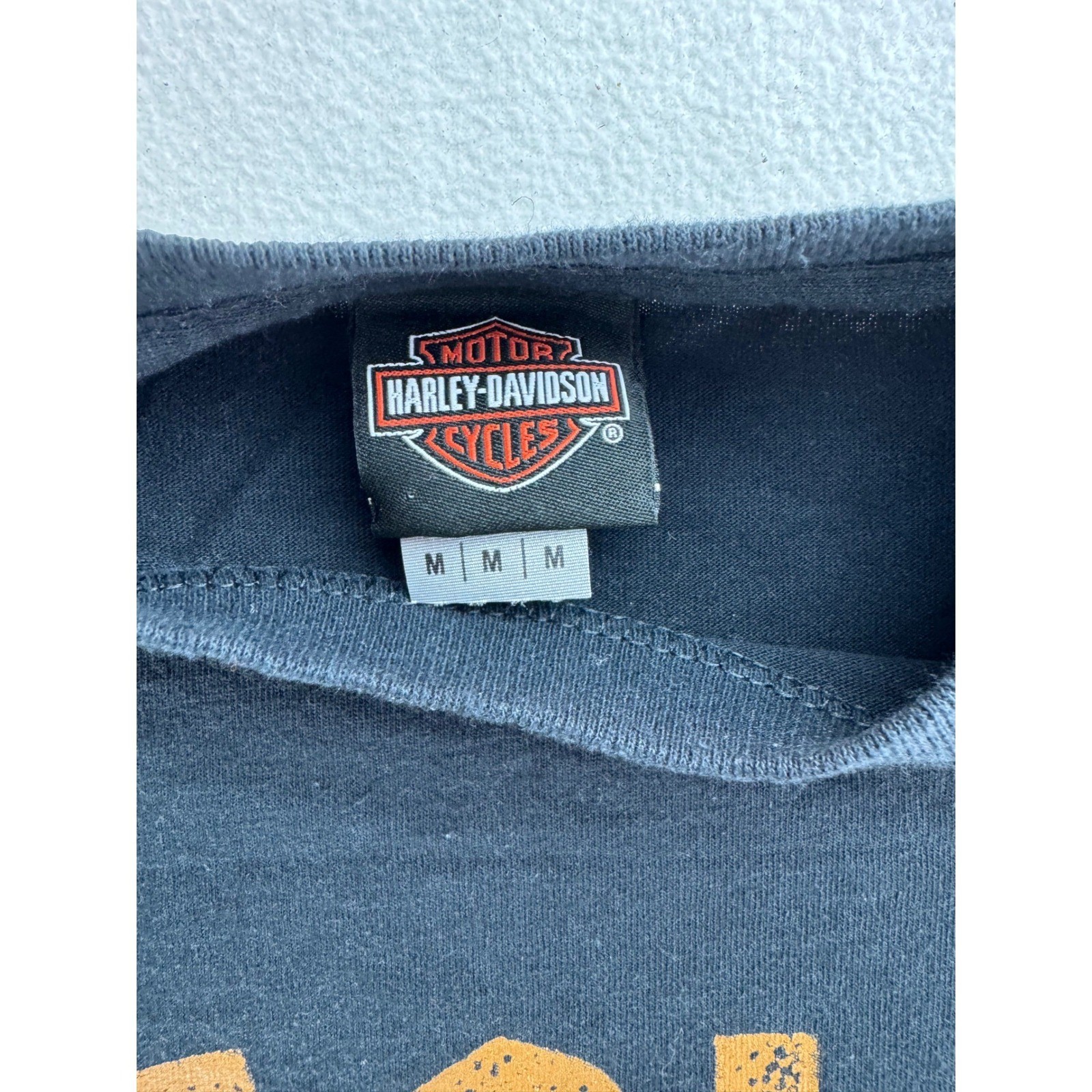 Harley Davidson Skull Graphic T Shirt Men Medium Black Worlds Finest Gainesville