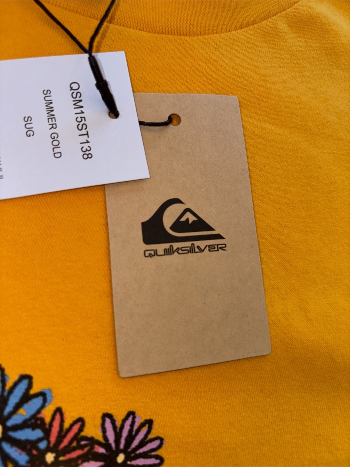 Quiksilver Men’s Daisy Flower T-Shirt Herb Green 2XL Organic Cotton NWT