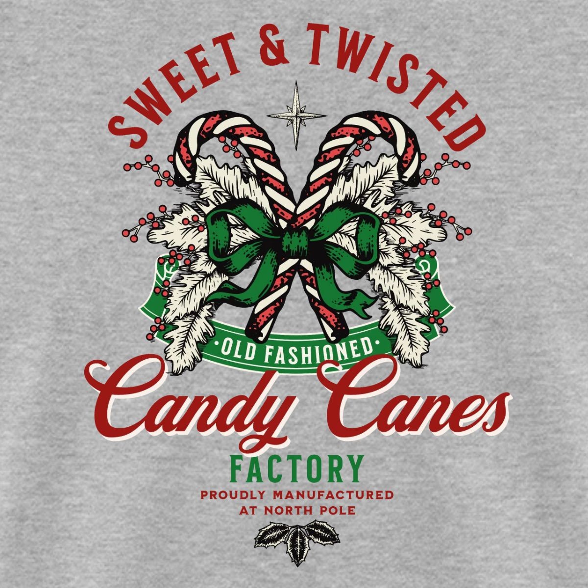 Sweet And Twisted Candy Canes Factory Men’s T-Shirt