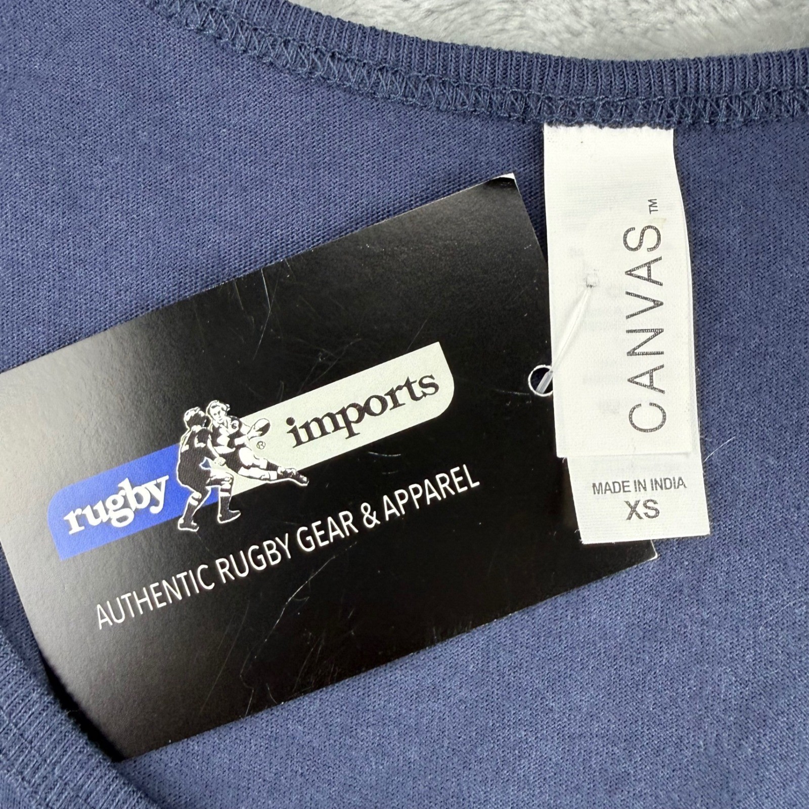 Rugby Imports American Rugby Tank Top Navy Blue Red Graphic XS 100% COTTON