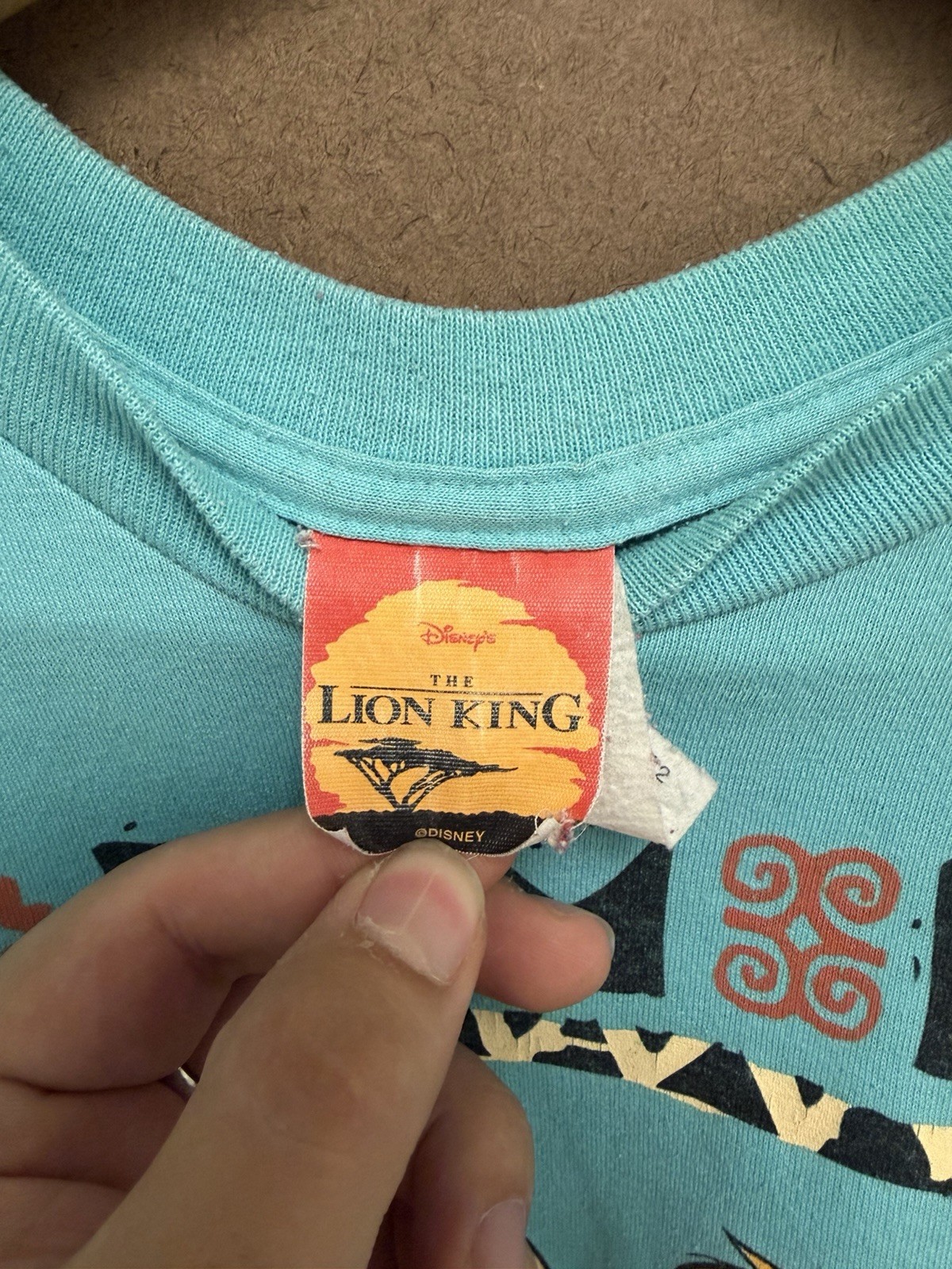 Vintage Disney The Lion King Simba and Nala Graphic Shirt Size Large