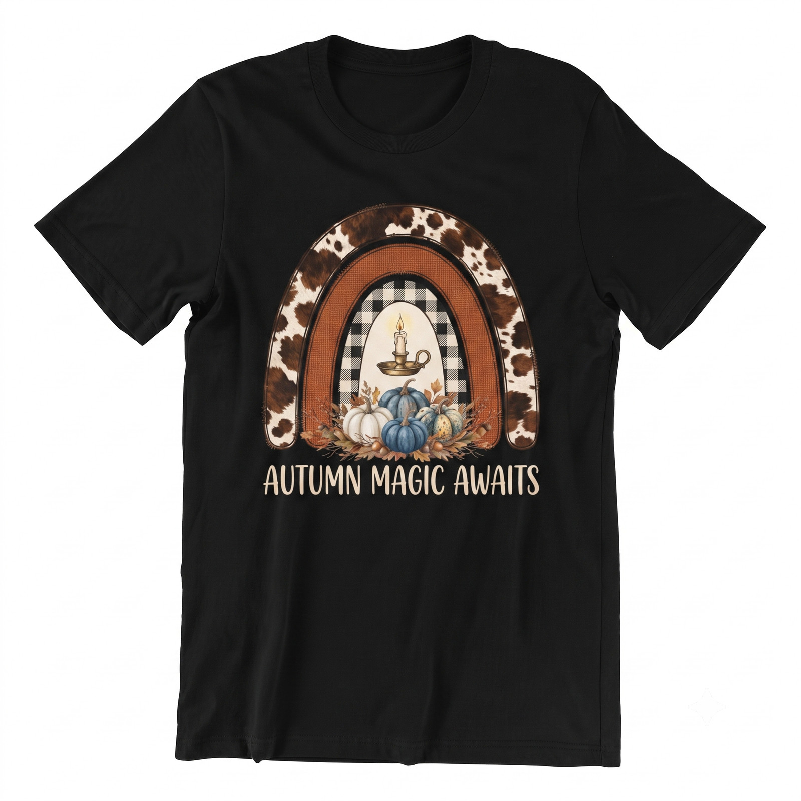 Happy Fall Yall Pumpkin Leopard Autumn Thanksgiving T-shirt For Men Women