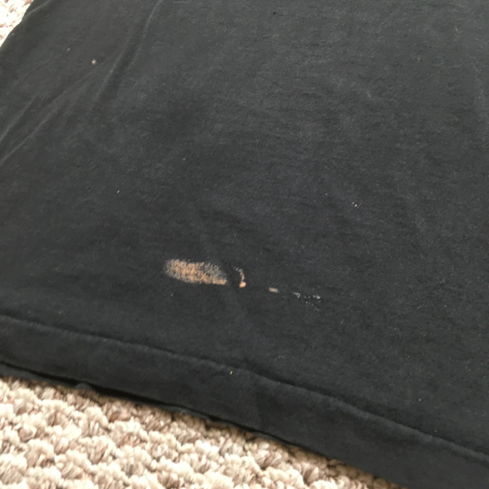 Vintage Single Stitch T-shirt Mens Medim Black Made in USA Pocket Distressed 90s