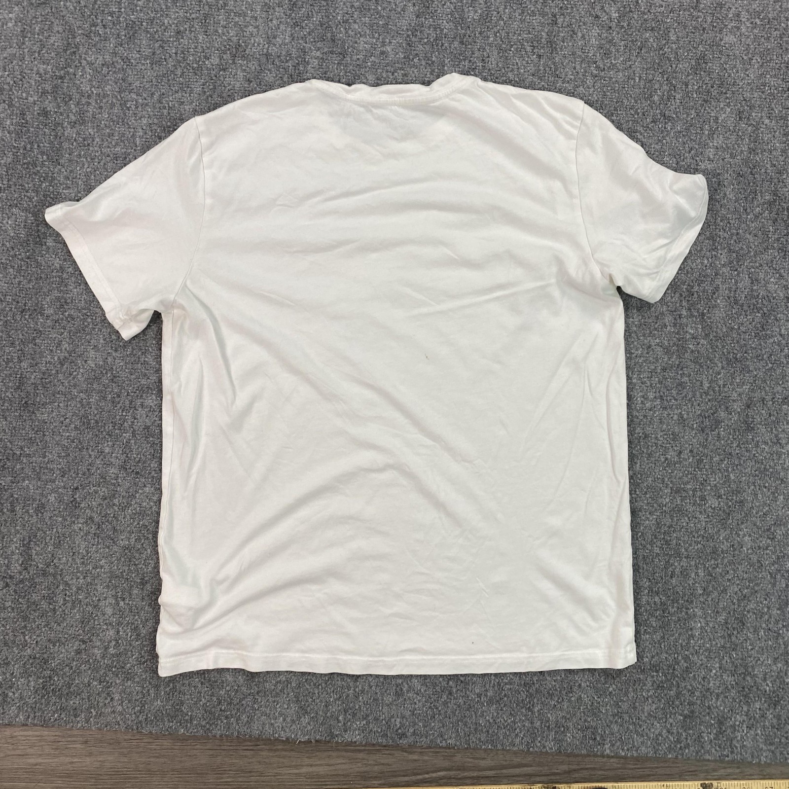 Quince Shirt Mens Large White Cotton Modal Crew Neck Tee Solid Basic Casual