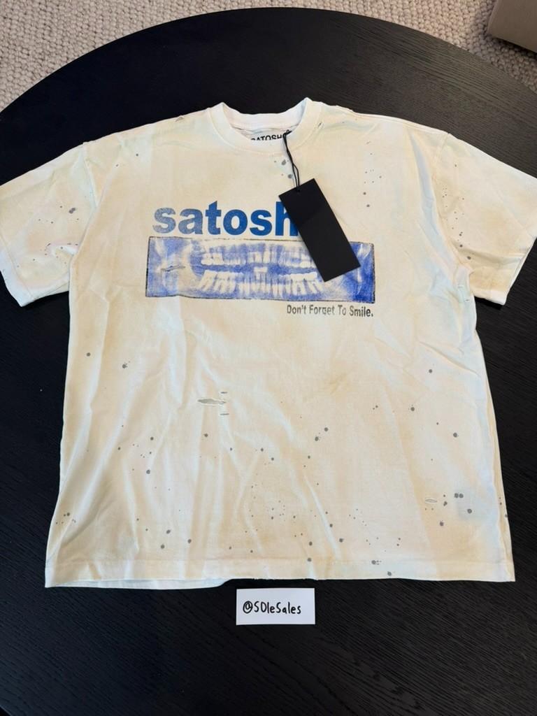 Brand New Satoshi Nakamoto Don’t Forget To Smile Tee White Large